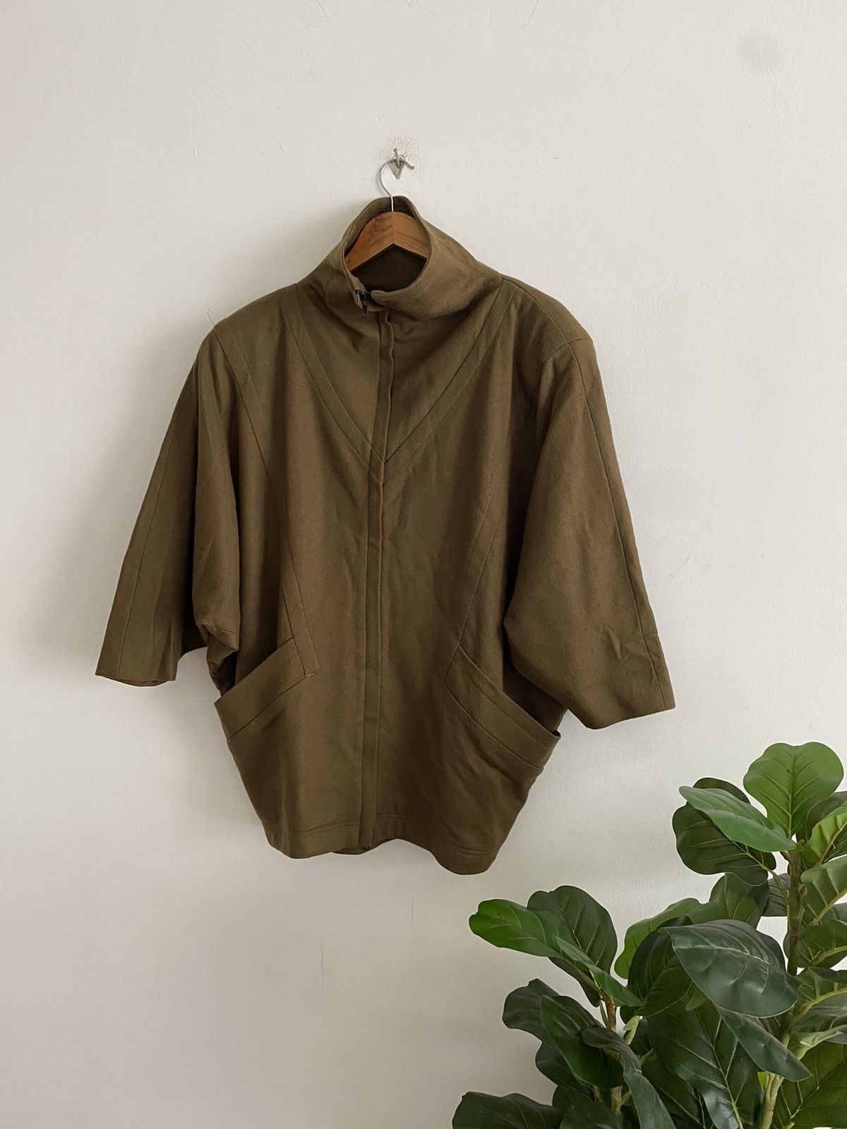 Issey Miyake × Japanese Brand Vintage SANOVA wool batwing Jacket design Issey miyake style Size US L / EU 52-54 / 3 - 3 Thumbnail