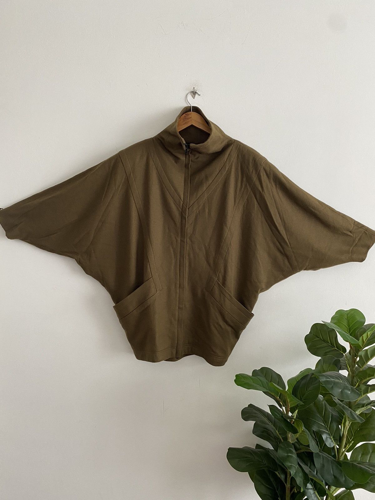 Issey Miyake × Japanese Brand Vintage SANOVA wool batwing Jacket design Issey miyake style Size US L / EU 52-54 / 3 - 1 Thumbnail
