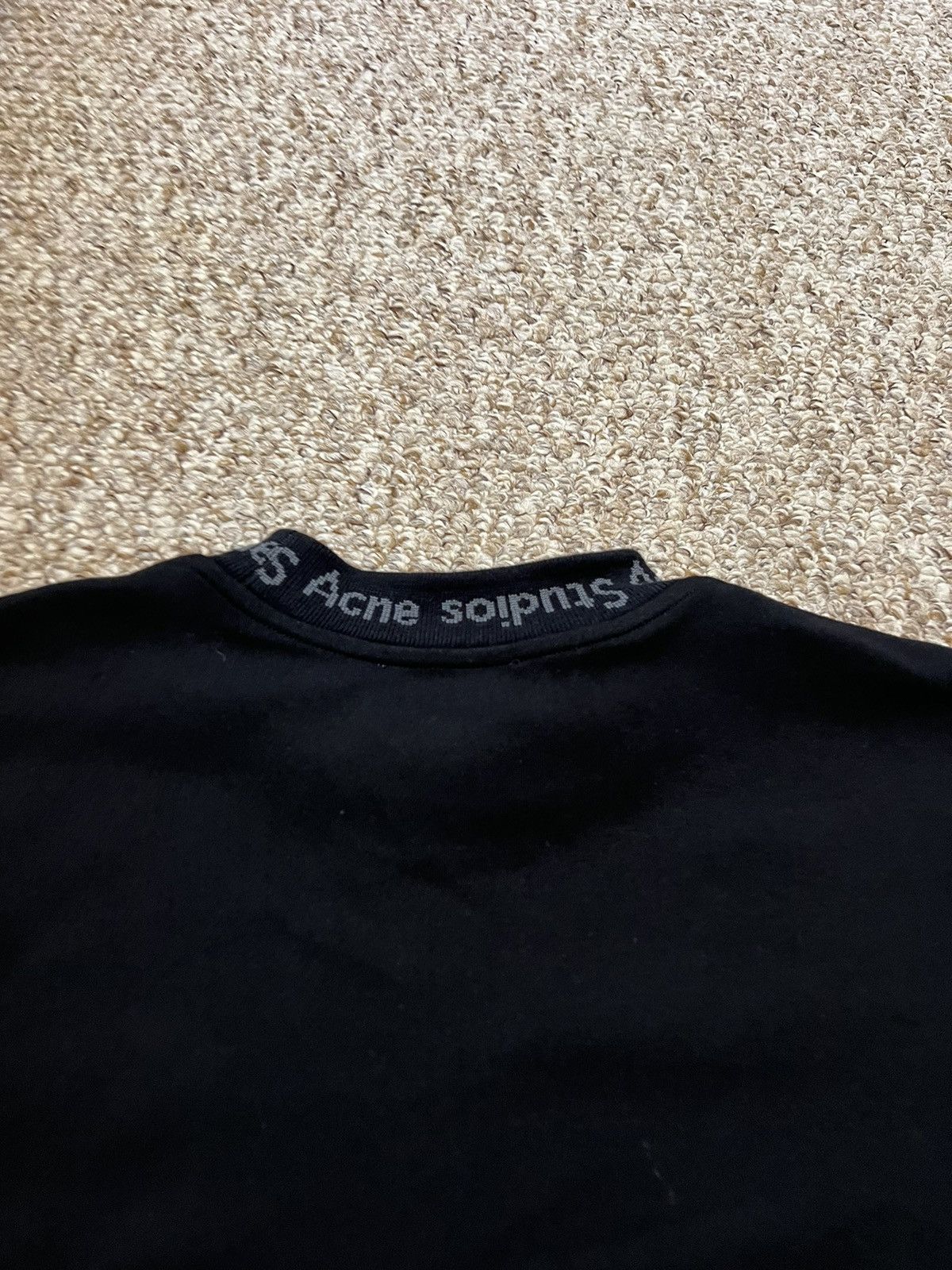 Acne Studios Mens Acne Studios Logo collar t shirt AW17 Acne Studios Mens Acne Studios Logo collar t shirt AW17