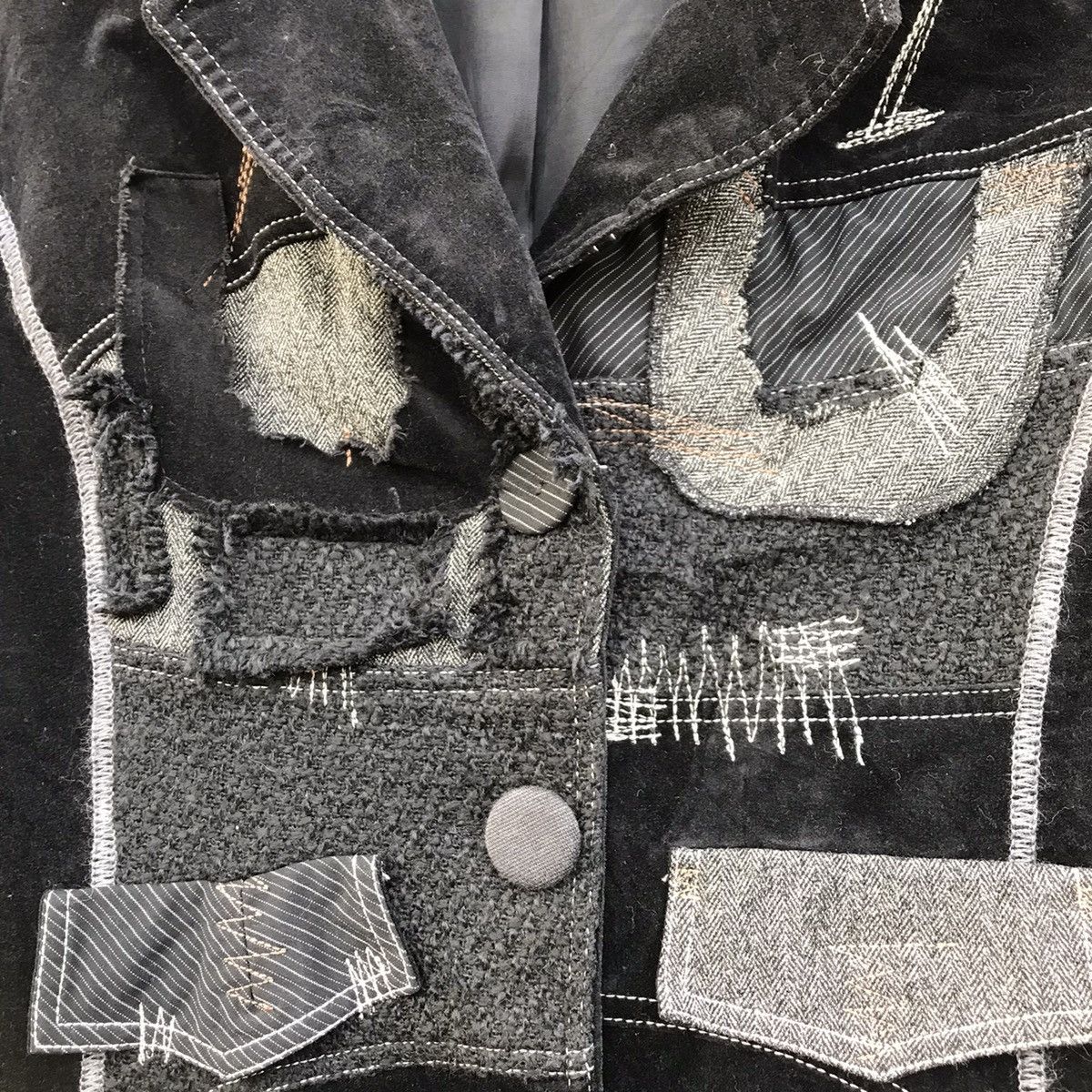 Designer AW2020 G.C Giardino C Deconstructed Patchwork Overcoat Size L / US 10 / IT 46 - 6 Thumbnail