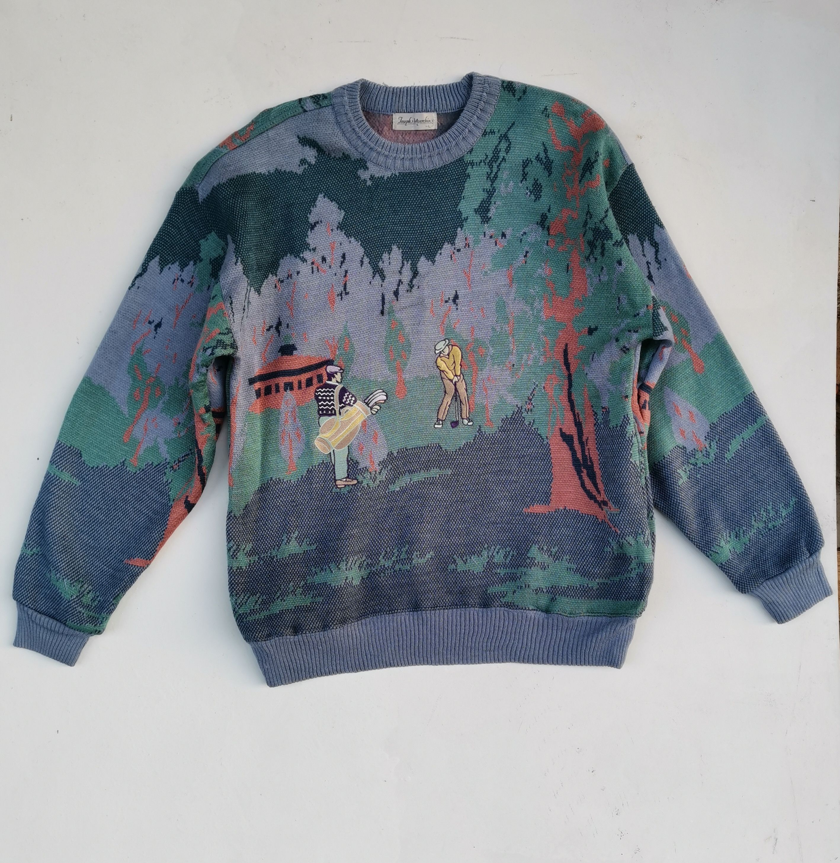 Aran Isles Knitwear × Homespun Knitwear × Other Vintage Joseph Myerchin Over Print Knitwear Size US M / EU 48-50 / 2 - 5 Thumbnail