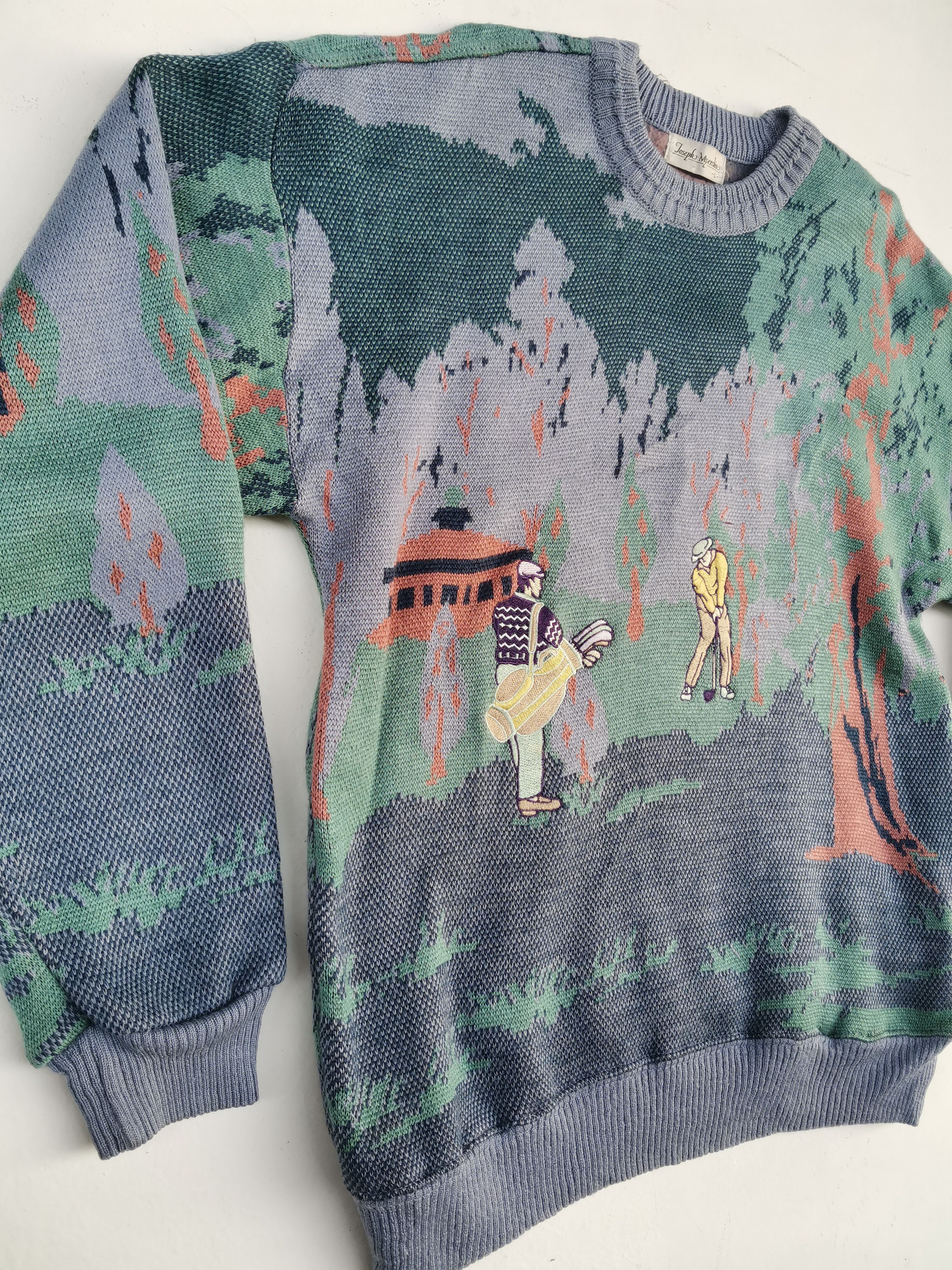 Aran Isles Knitwear × Homespun Knitwear × Other Vintage Joseph Myerchin Over Print Knitwear Size US M / EU 48-50 / 2 - 10 Thumbnail