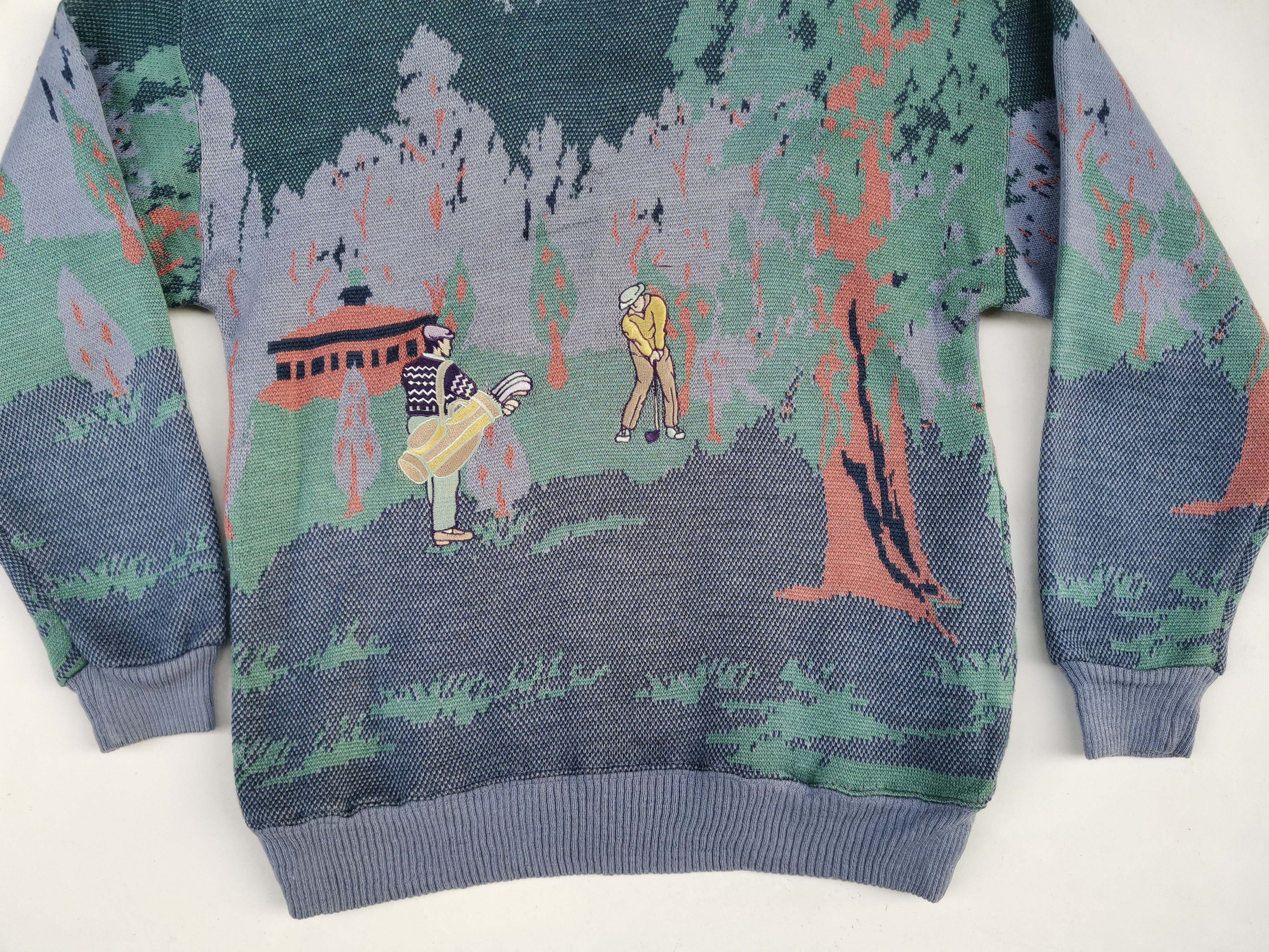 Aran Isles Knitwear × Homespun Knitwear × Other Vintage Joseph Myerchin Over Print Knitwear Size US M / EU 48-50 / 2 - 15 Thumbnail