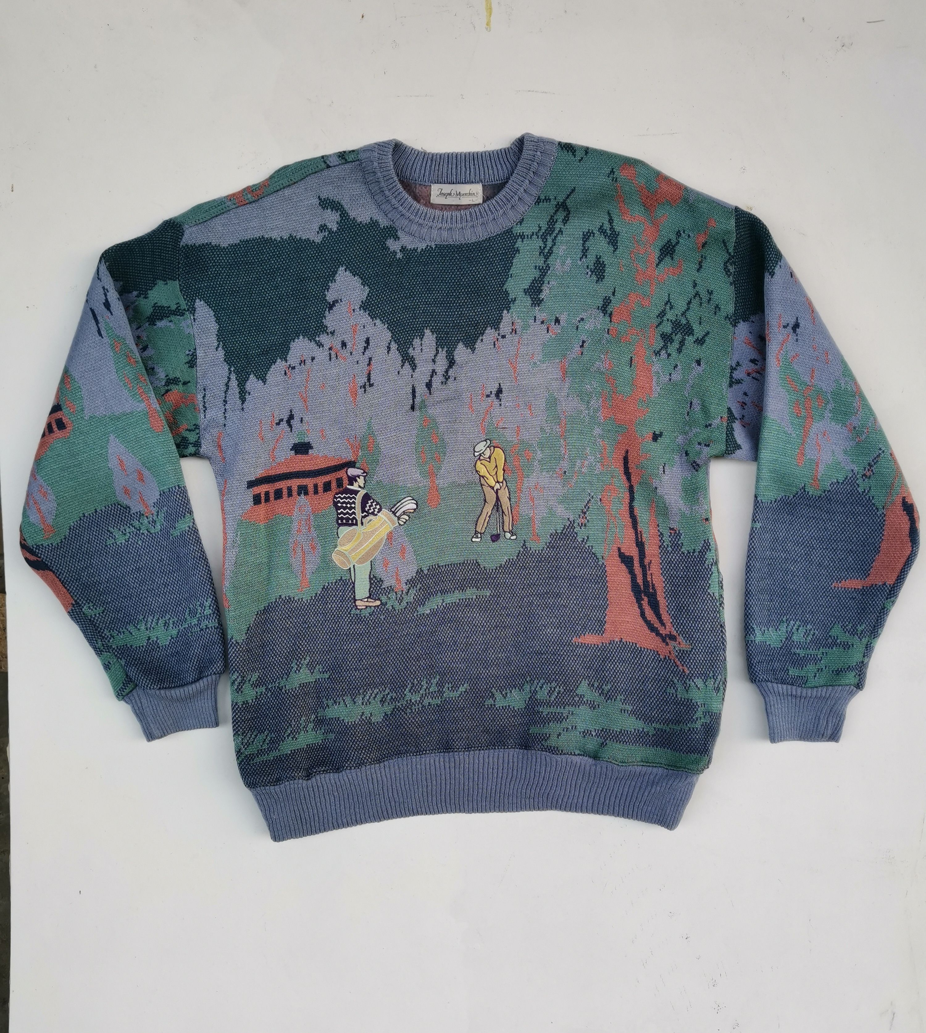 Aran Isles Knitwear × Homespun Knitwear × Other Vintage Joseph Myerchin Over Print Knitwear Size US M / EU 48-50 / 2 - 16 Thumbnail