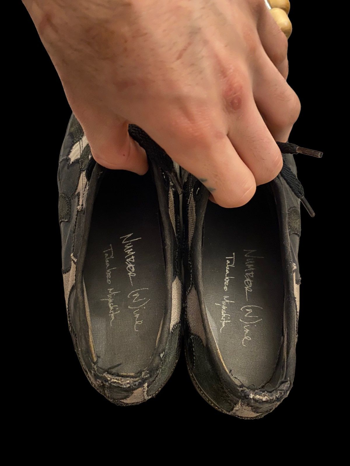 Number (N)ine NUMBER (N)INE “TOUCH ME IM SICK” AW 2003 CRYING HEART SHOES Size US 8 / EU 41 - 11 Thumbnail