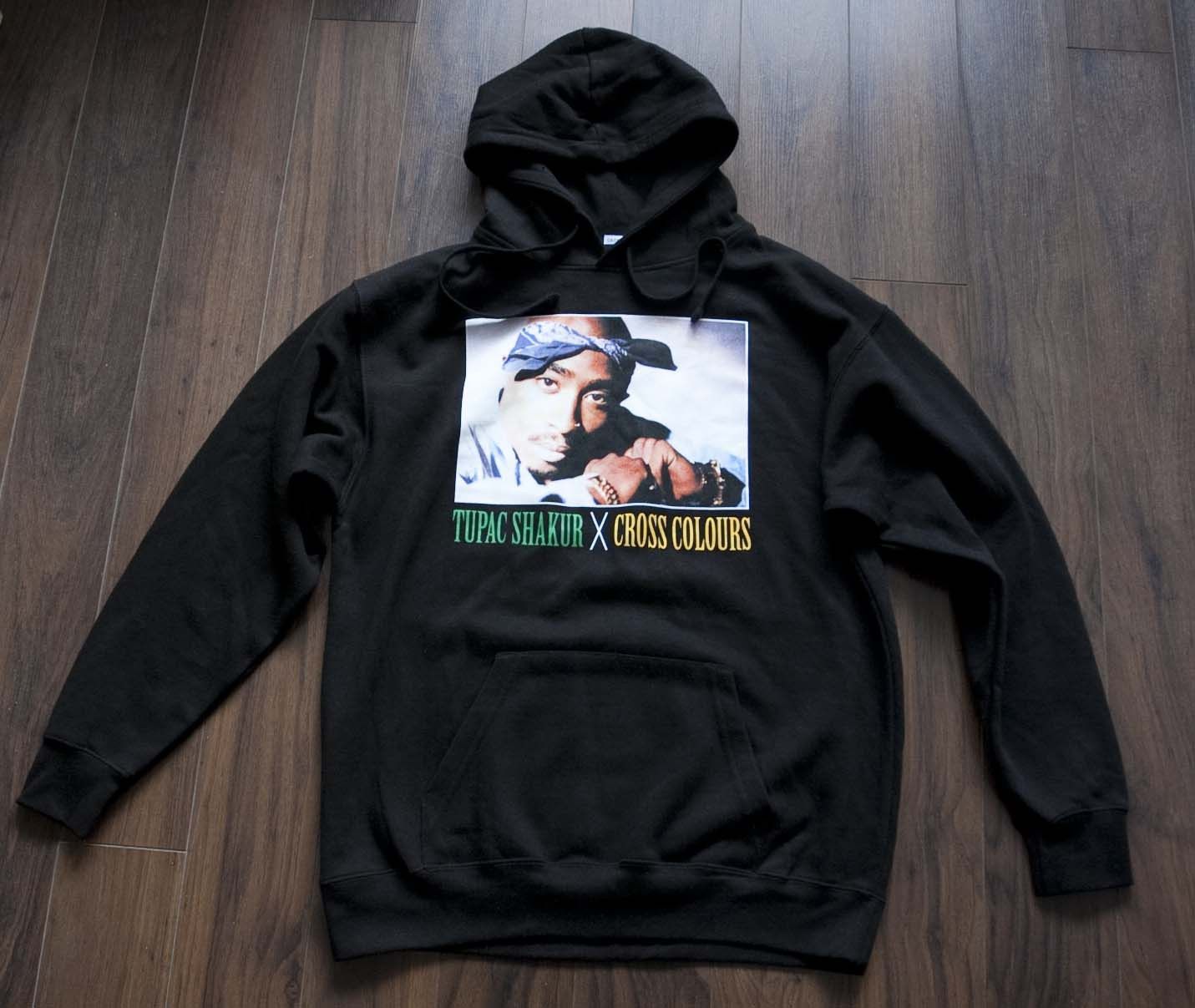 Streetwear Tupac Shakur x Cross Colours Hoodie Size M | Grailed