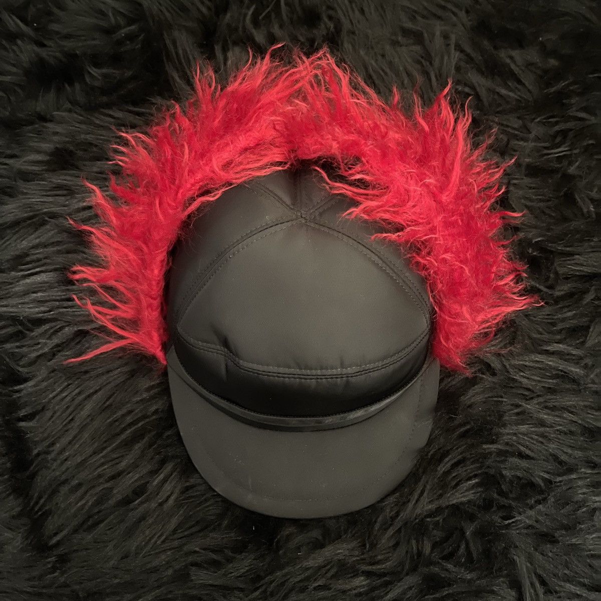 Prada Runway Mohair Trapper Hat Size ONE SIZE - 4 Thumbnail