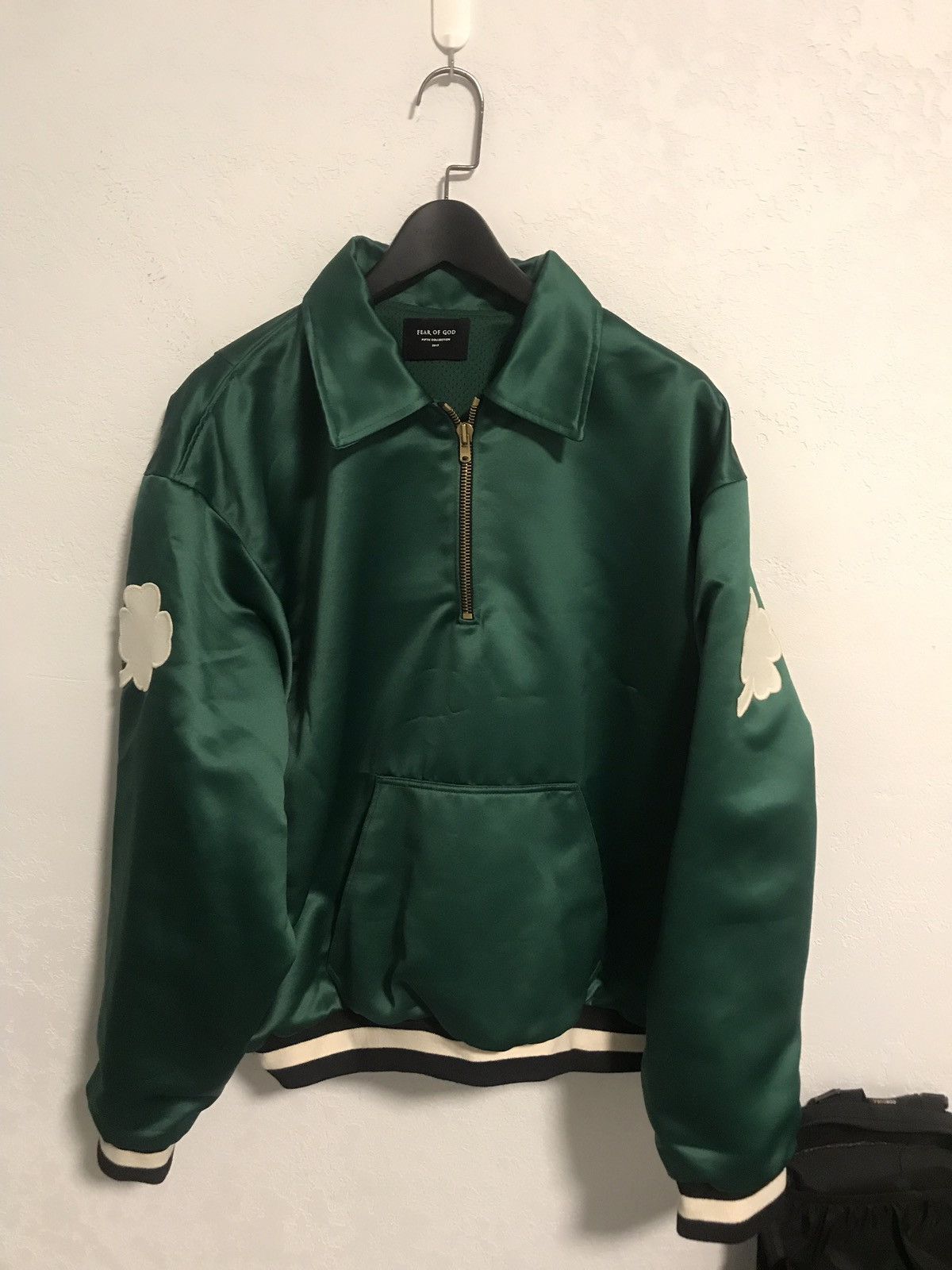 Fear of God Fear Of God 5th Collection 1987 Celtic Satin Half Zip 