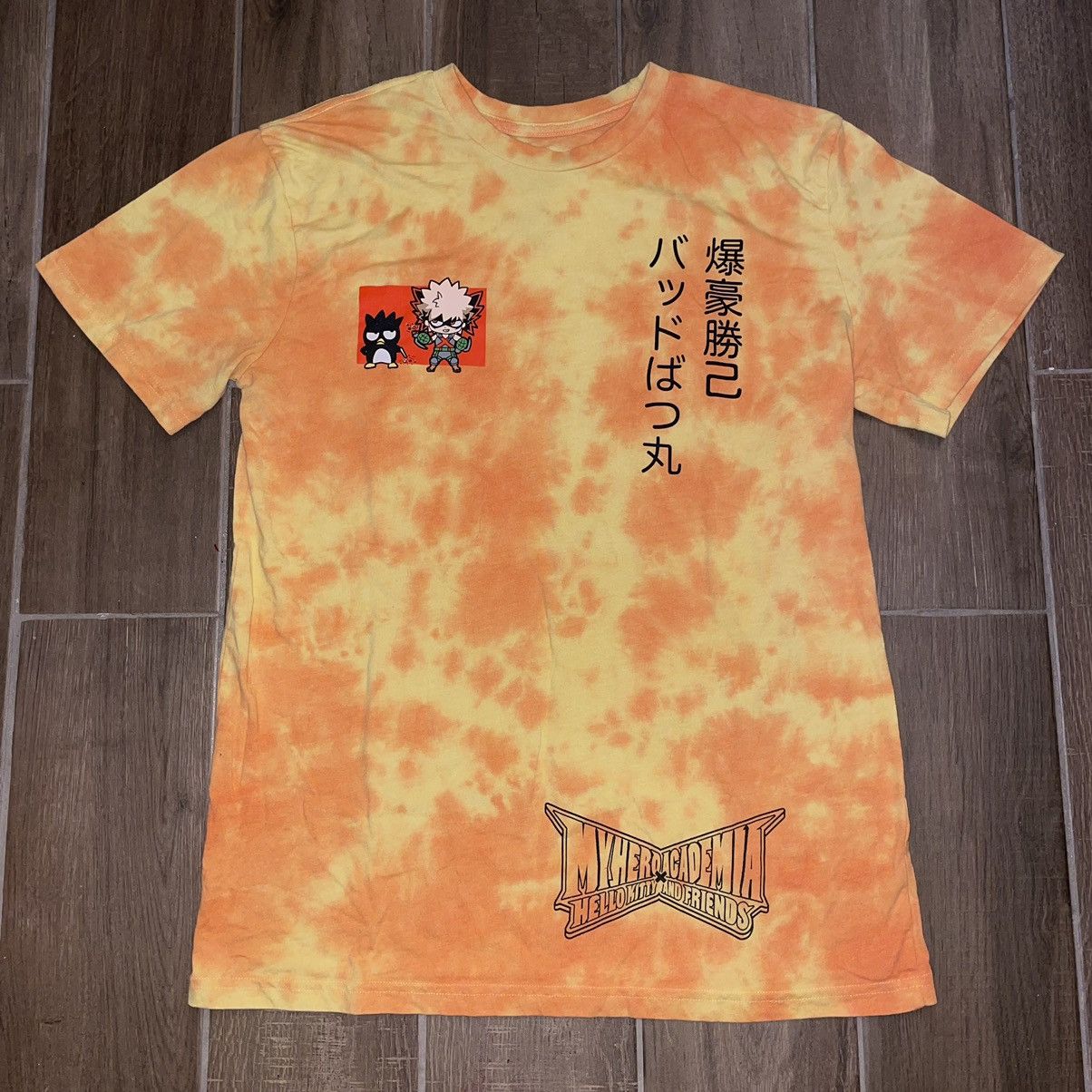 Japanese Brand My Hero Academia Bakugo x Sanrio Badtz Maru Tie Dye t shirt Size US S / EU 44-46 / 1 - 1 Thumbnail