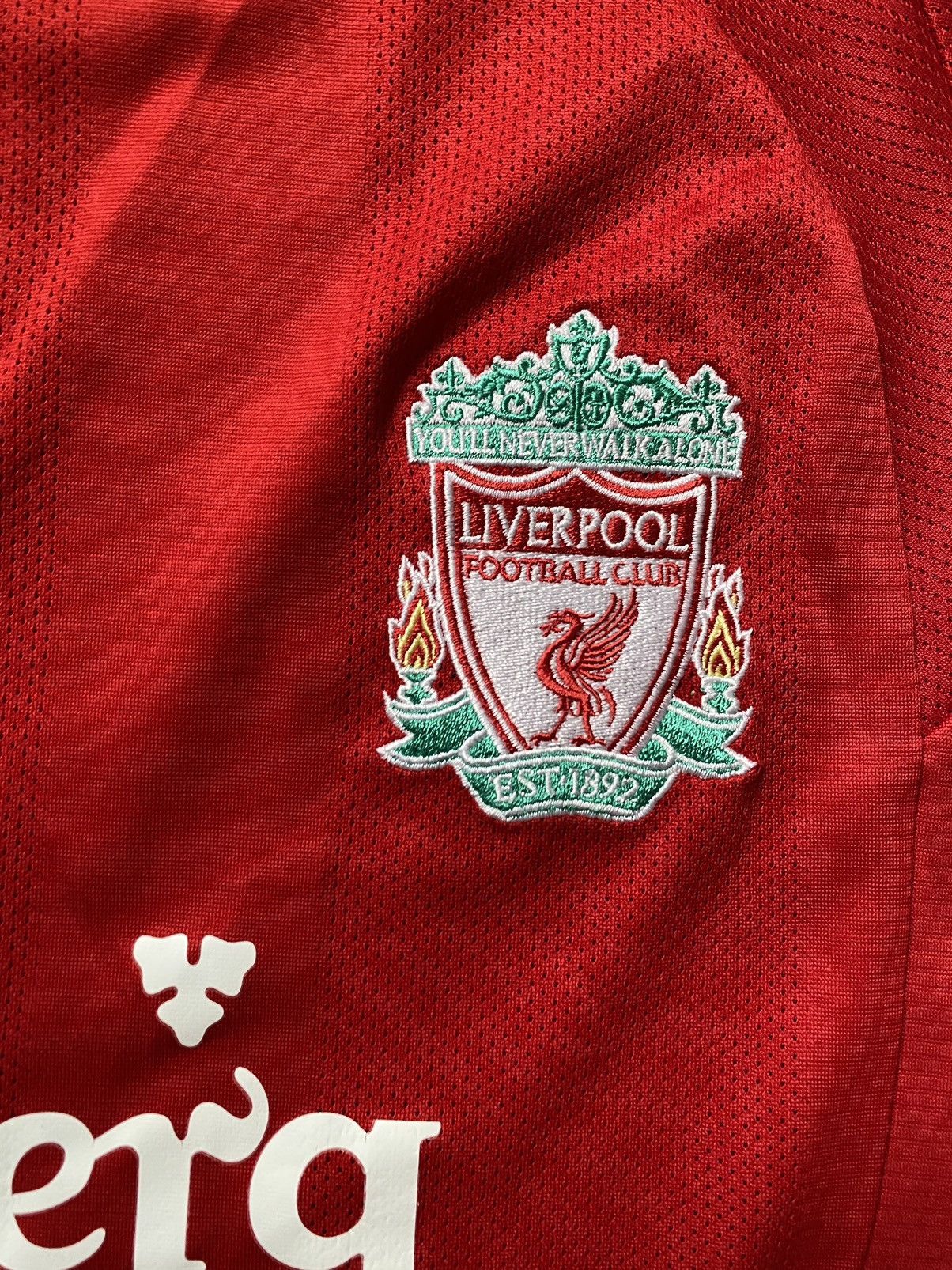 Adidas Vintage Adidas Liverpool Football T-Shirt 09/09 Size US L / EU 52-54 / 3 - 3 Thumbnail