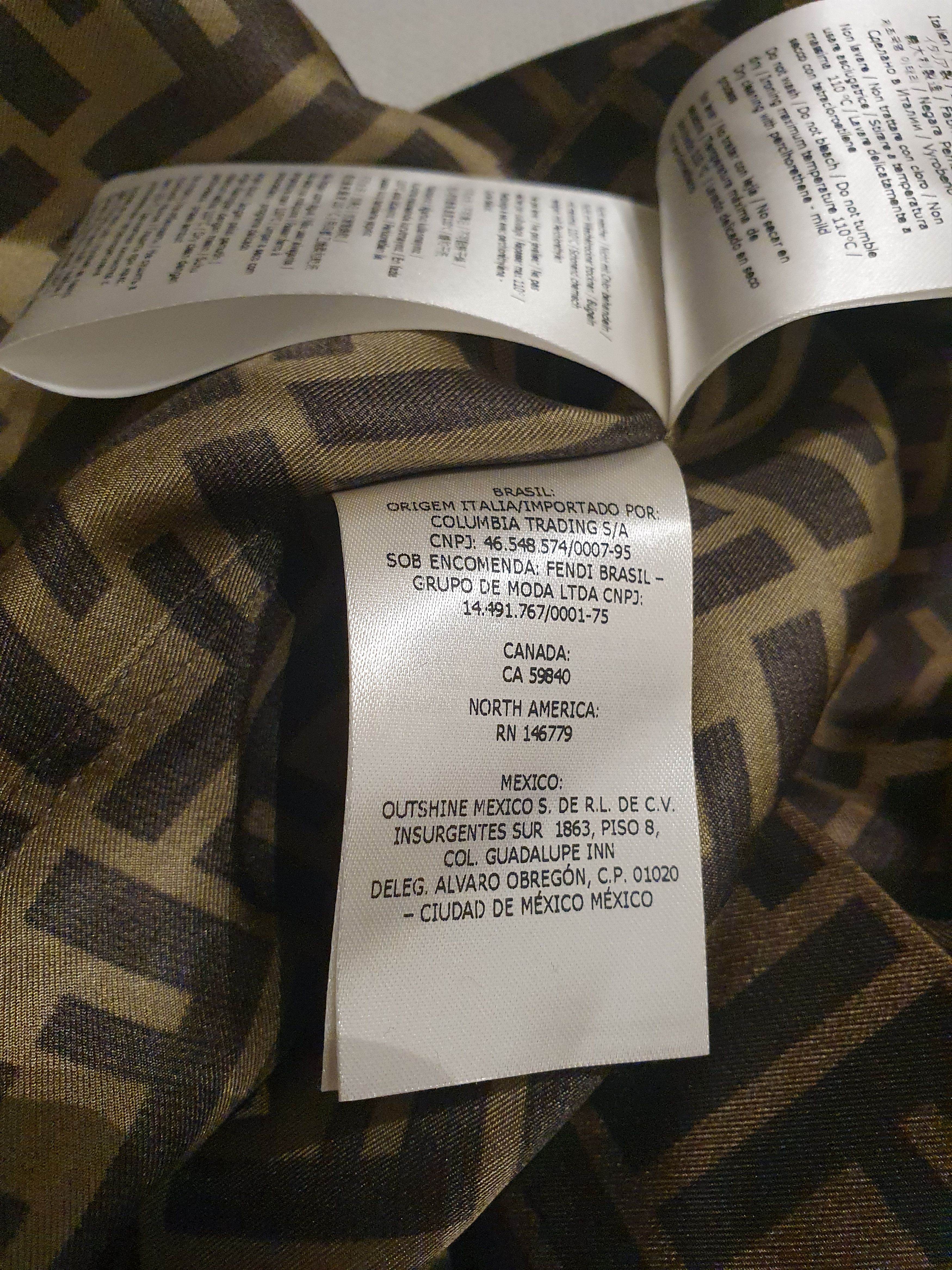 Fendi Fendi FF logo print silk shirt Size US S / EU 44-46 / 1 - 6 Thumbnail