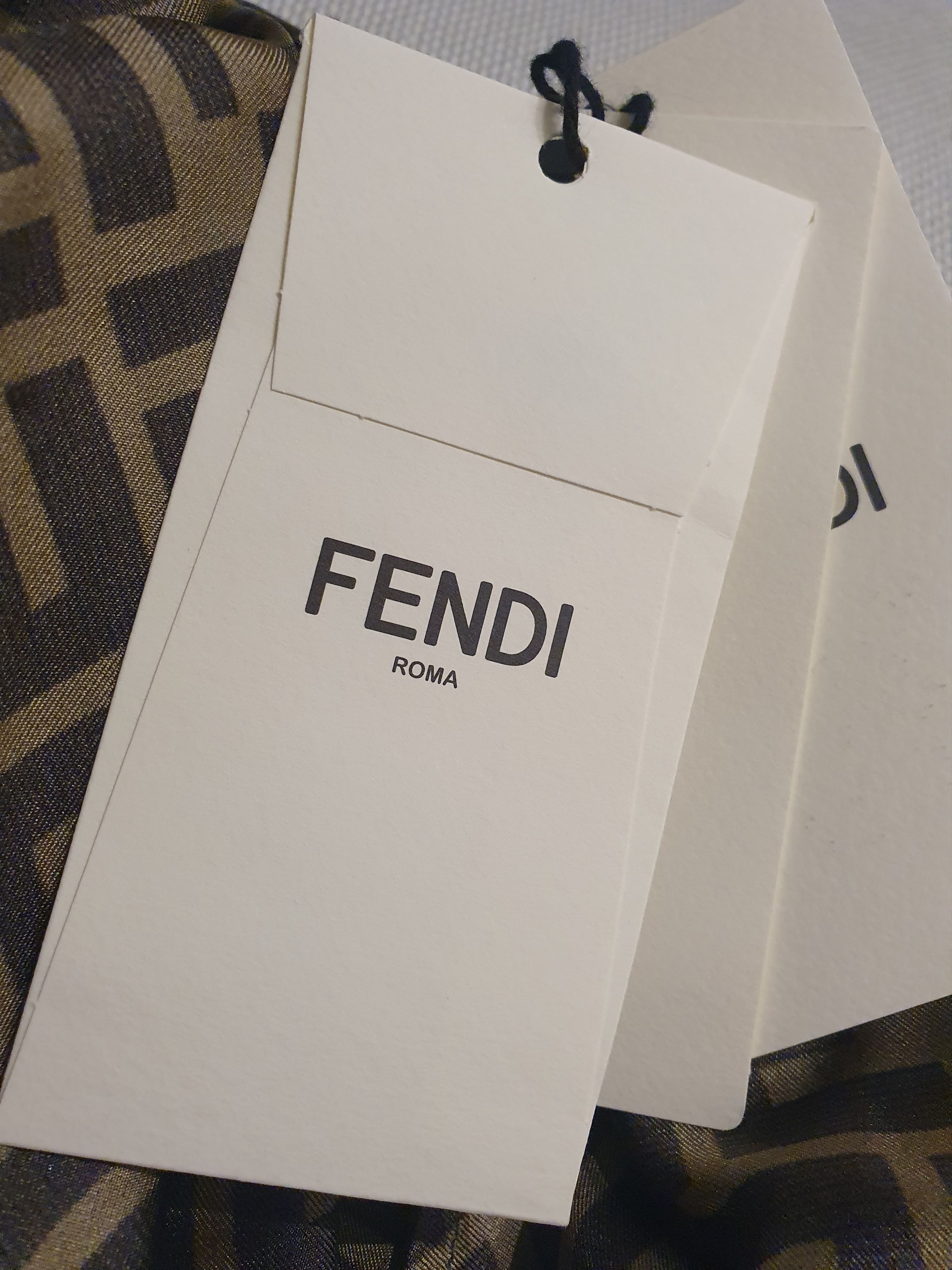 Fendi Fendi FF logo print silk shirt Size US S / EU 44-46 / 1 - 10 Thumbnail