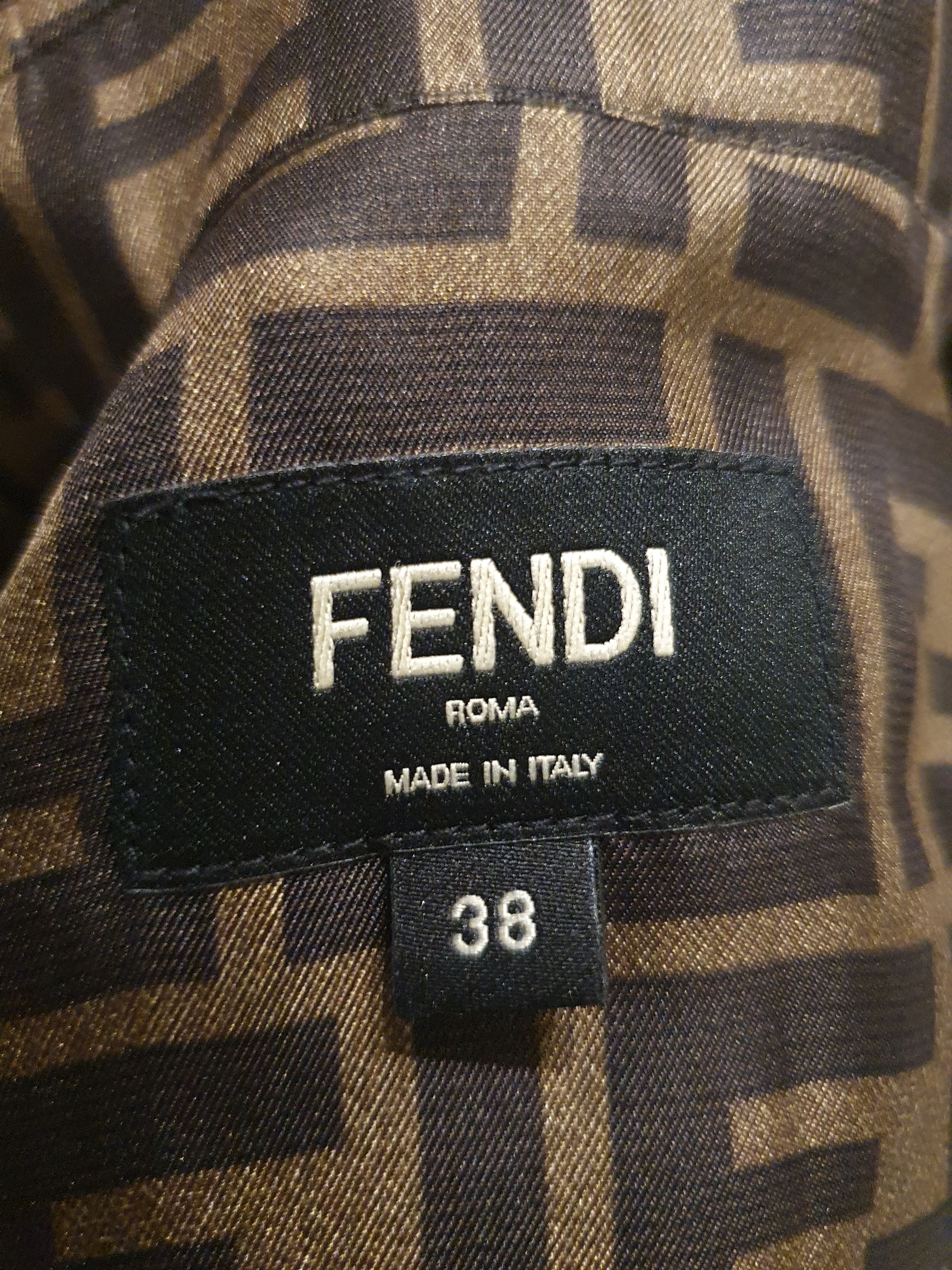 Fendi Fendi FF logo print silk shirt Size US S / EU 44-46 / 1 - 7 Thumbnail