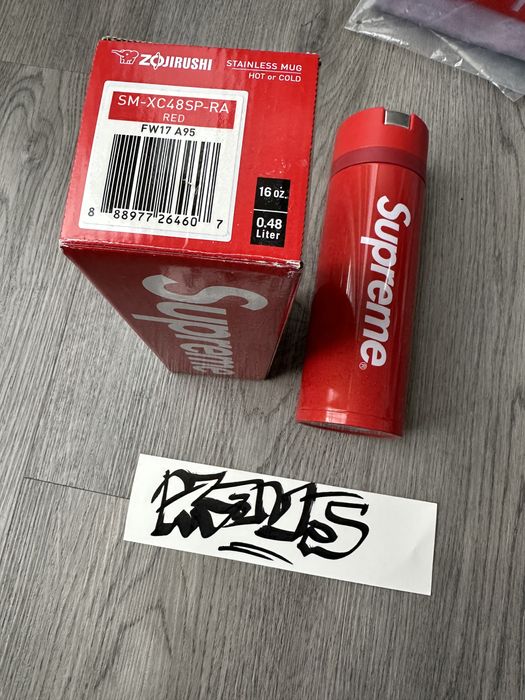 Supreme x Zojirushi Stainless Steel Coffee Mug Red