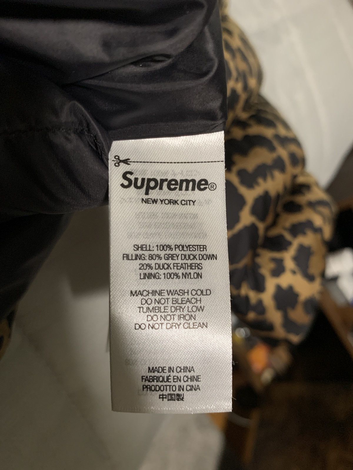 Supreme Supreme Micro-Down Half-Zip Hooded Pullover- Leopard Size US M / EU 48-50 / 2 - 7 Thumbnail
