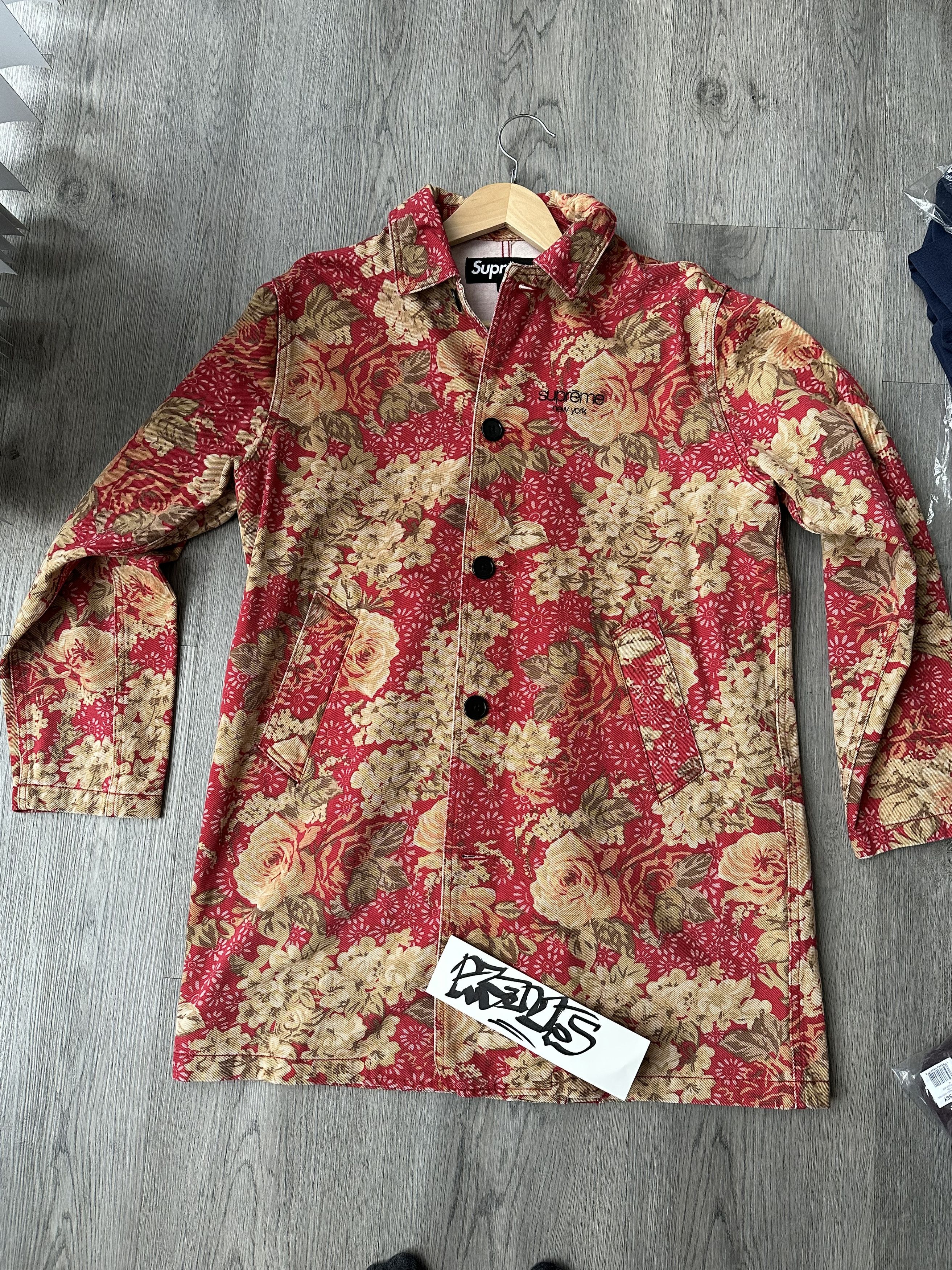 Supreme washed work trench coat online