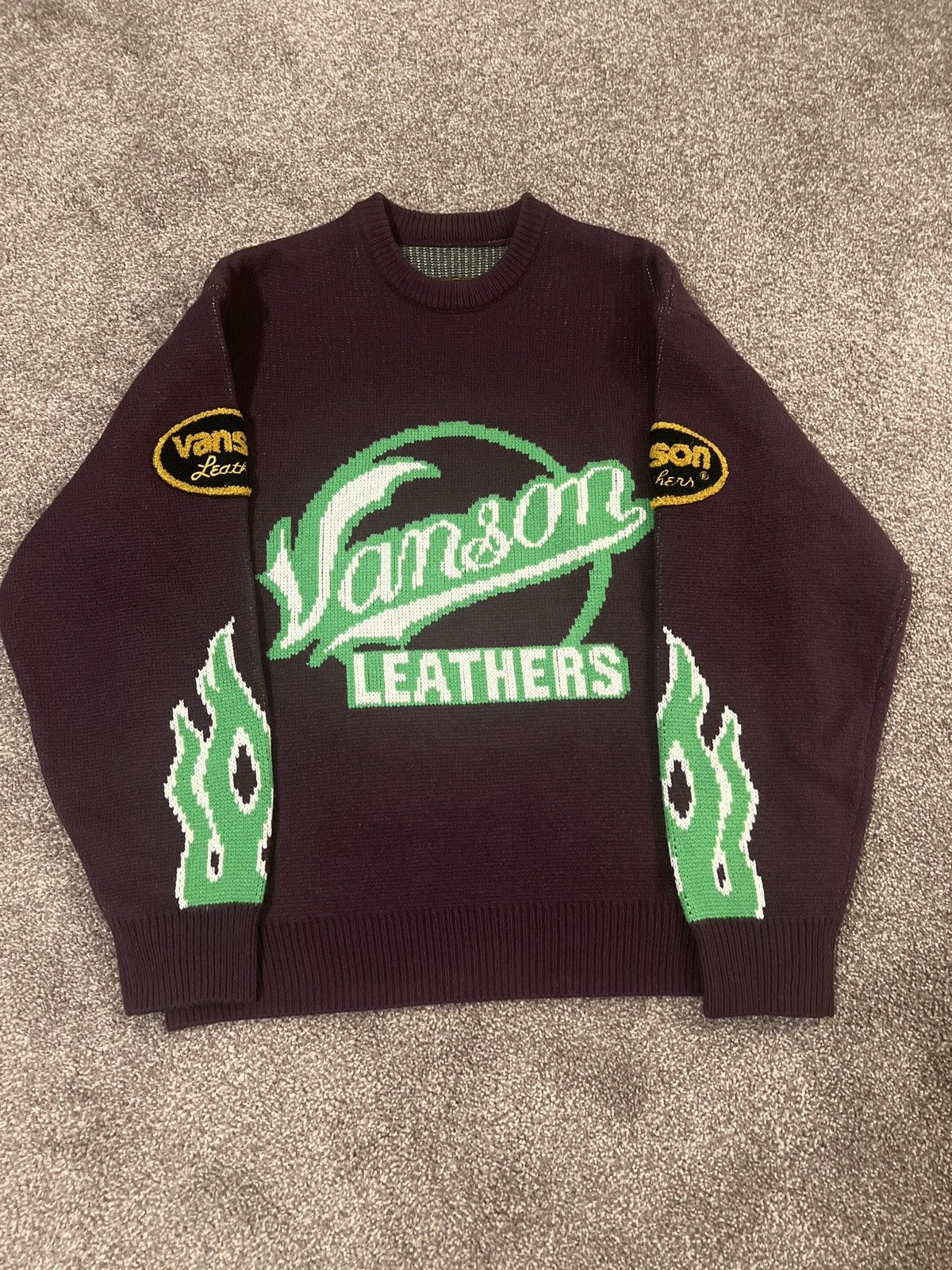 Supreme Supreme vanson leathers sweater | Grailed