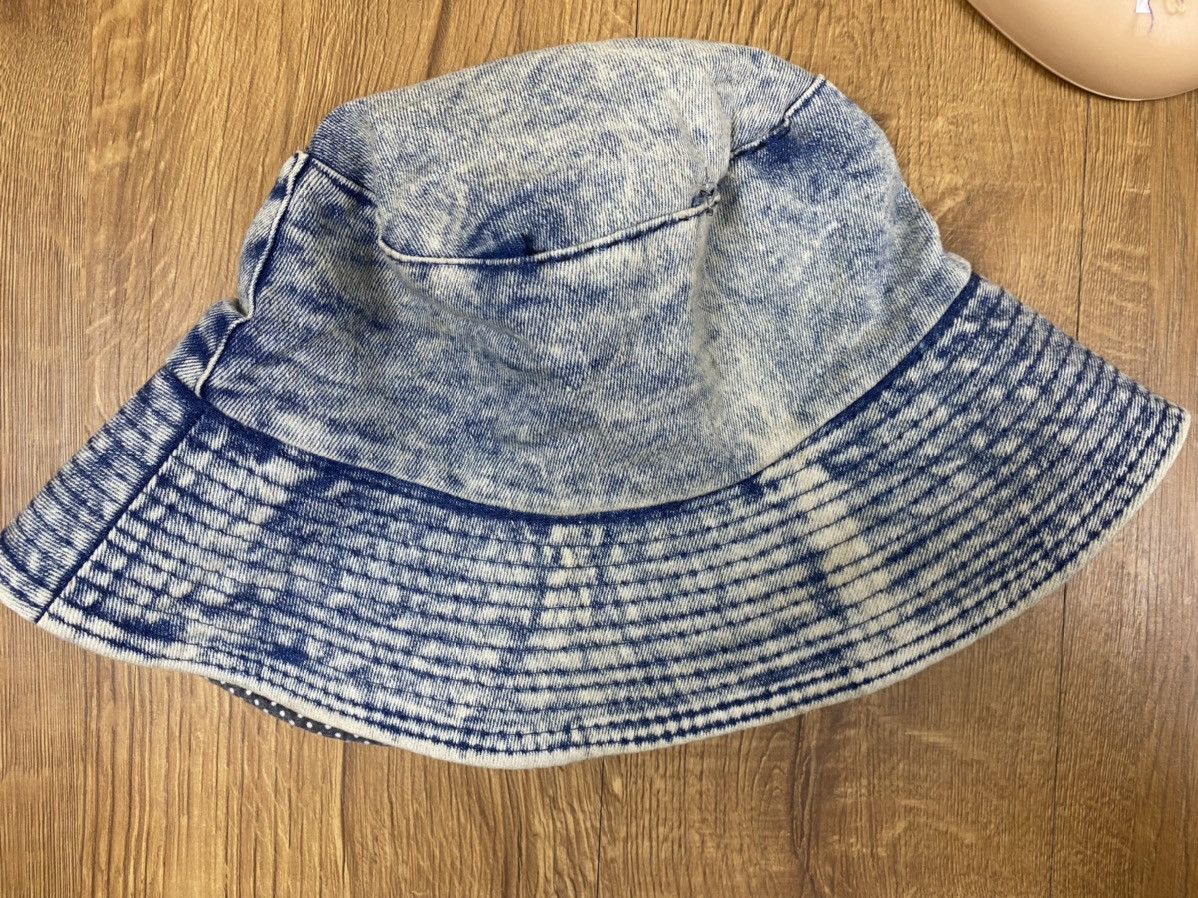 Japanese Brand Blue Faded Denim Bucket Hat Size ONE SIZE - 5 Thumbnail