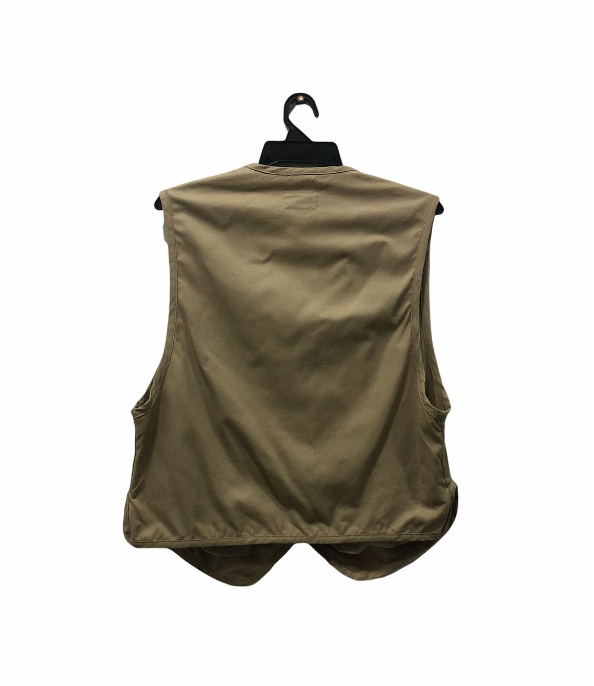 Armani Exchange × Vintage Armani Exchange Men's Tan Cotton Button Up Vest Madein Italy Size US M / EU 48-50 / 2 - 2 Thumbnail