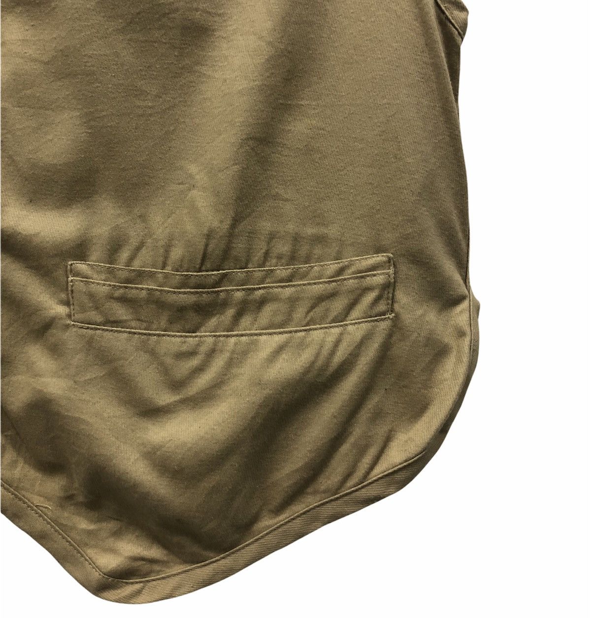 Armani Exchange × Vintage Armani Exchange Men's Tan Cotton Button Up Vest Madein Italy Size US M / EU 48-50 / 2 - 6 Thumbnail