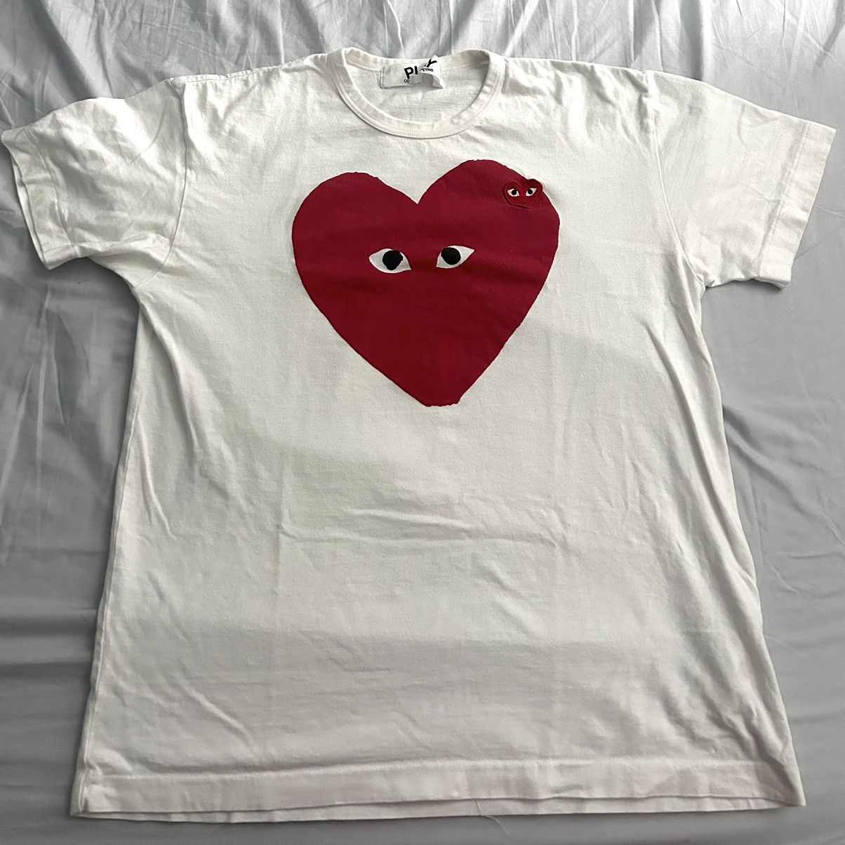 Comme des Garcons × Comme des Garcons Homme × Comme des Garcons PLAY Comme des garçons play red heart tee XXL Size US XXL / EU 58 / 5 - 1 Thumbnail