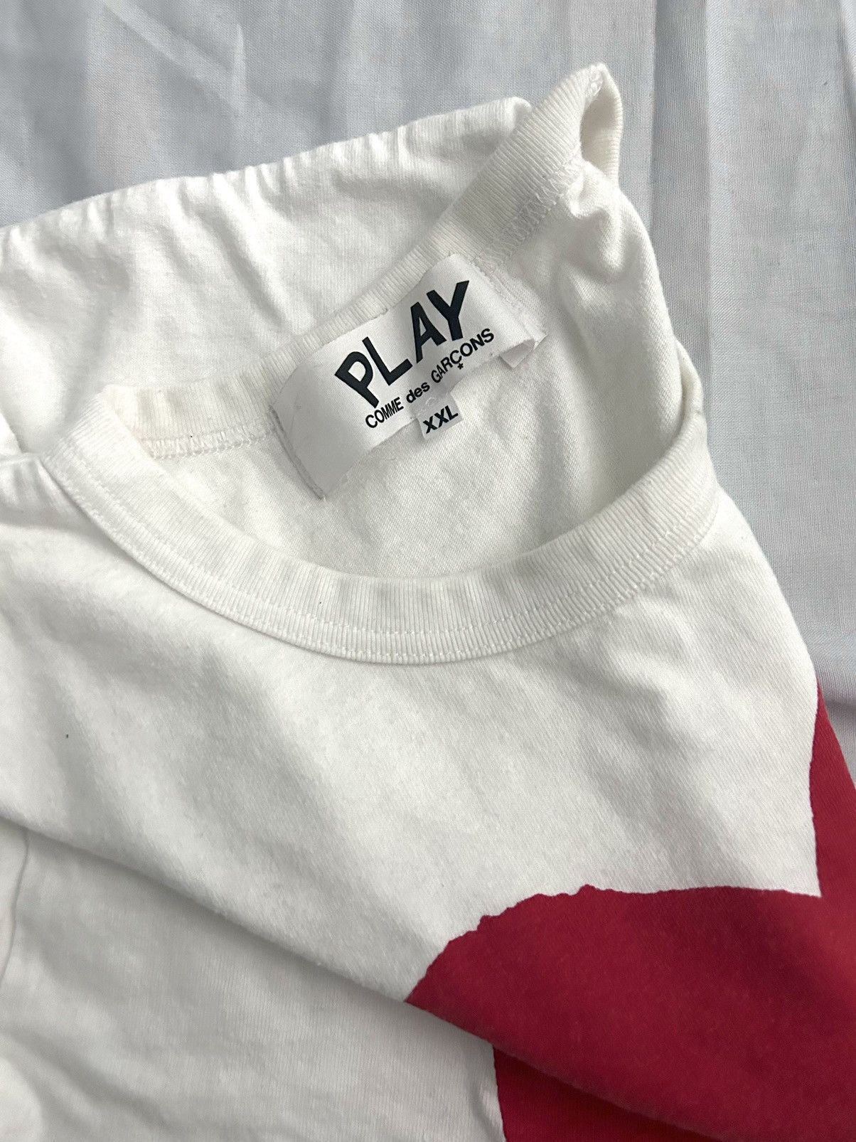 Comme des Garcons × Comme des Garcons Homme × Comme des Garcons PLAY Comme des garçons play red heart tee XXL Size US XXL / EU 58 / 5 - 3 Thumbnail