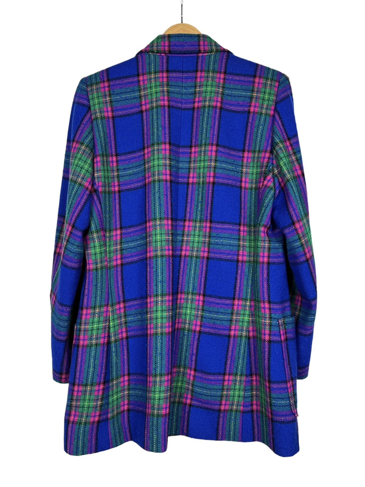 Yves Saint Laurent Vintage Yves Saint Laurent Tartan Wool Coat Size XS / US 0-2 / IT 36-38 - 2 Thumbnail