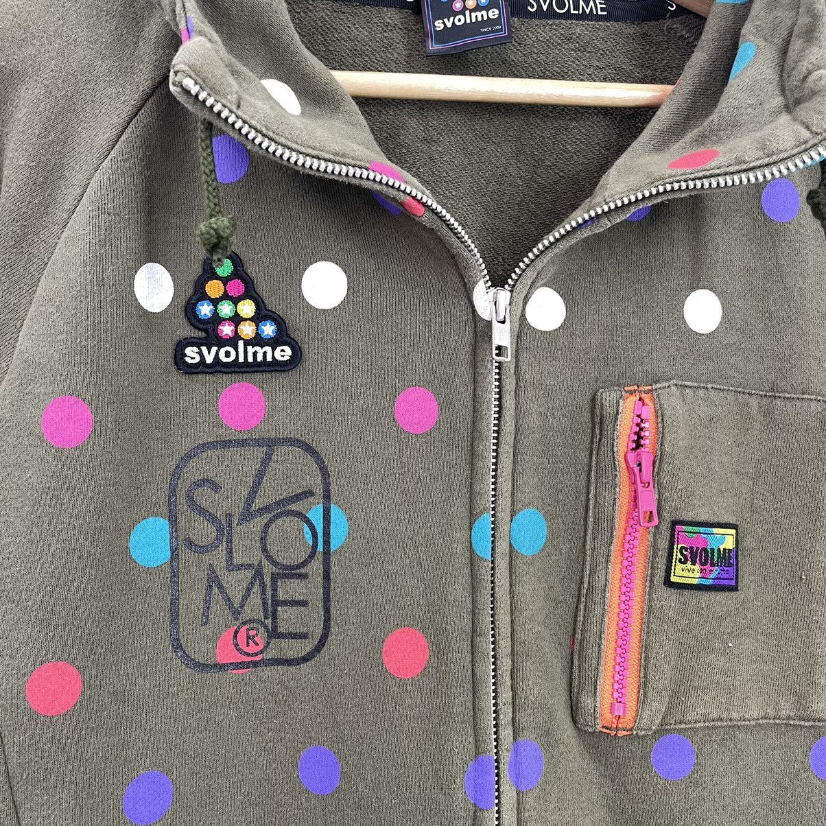 Japanese Brand Svolme Big Logo Printed Fullzip Hoodies Size M Size US M / EU 48-50 / 2 - 5 Thumbnail