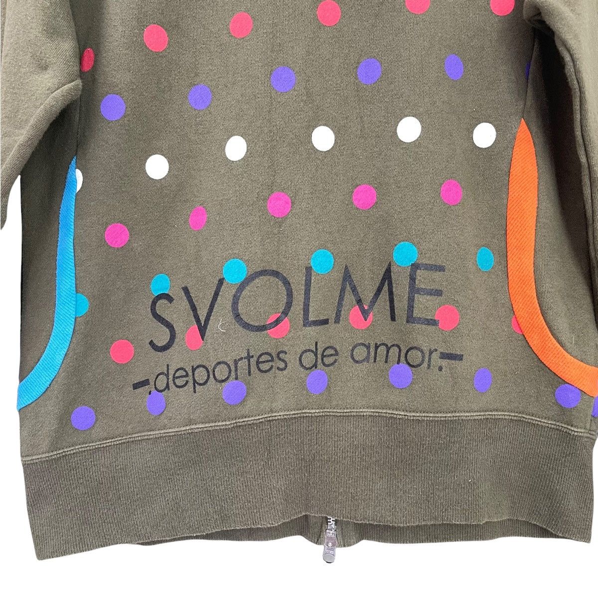 Japanese Brand Svolme Big Logo Printed Fullzip Hoodies Size M Size US M / EU 48-50 / 2 - 9 Thumbnail