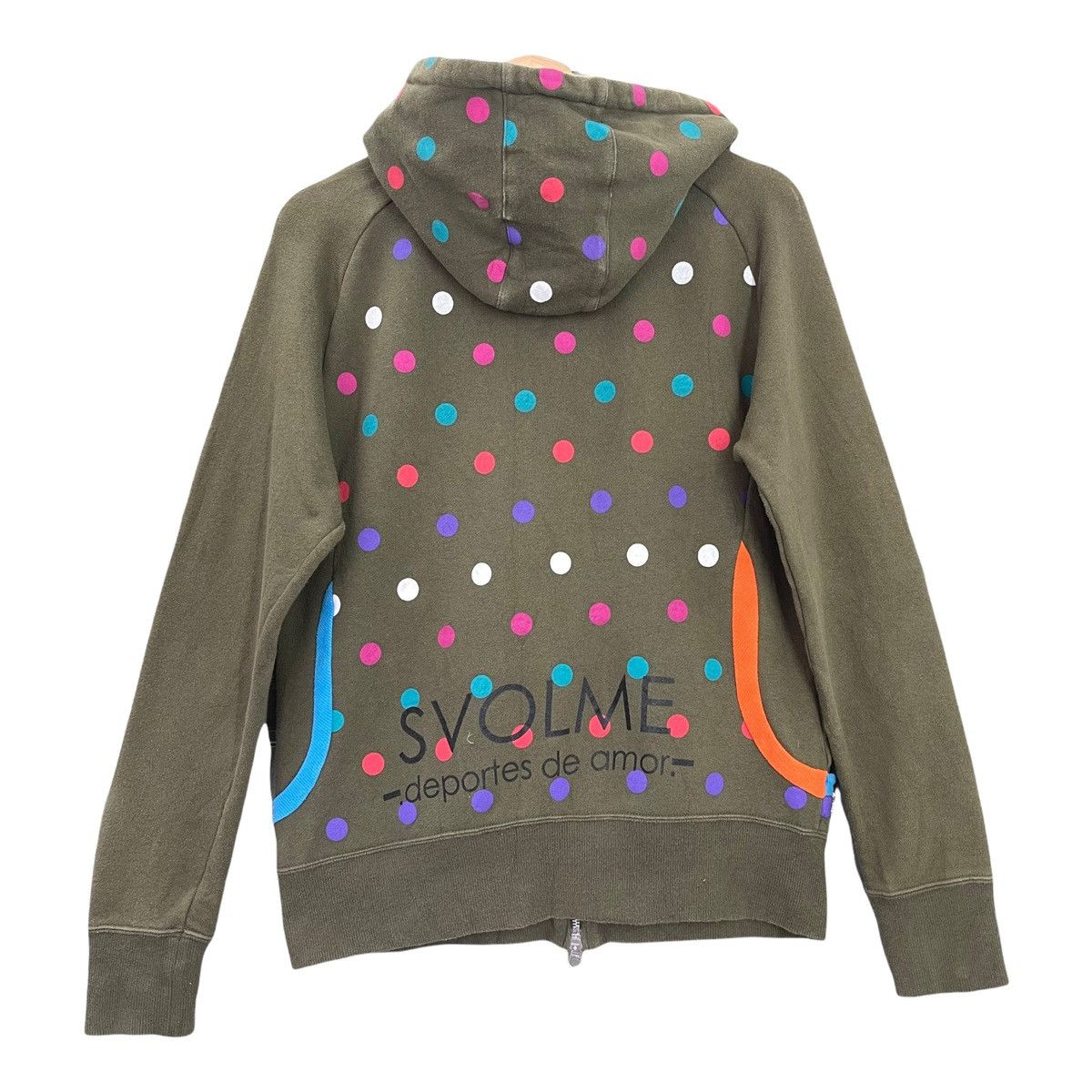 Japanese Brand Svolme Big Logo Printed Fullzip Hoodies Size M Size US M / EU 48-50 / 2 - 8 Thumbnail