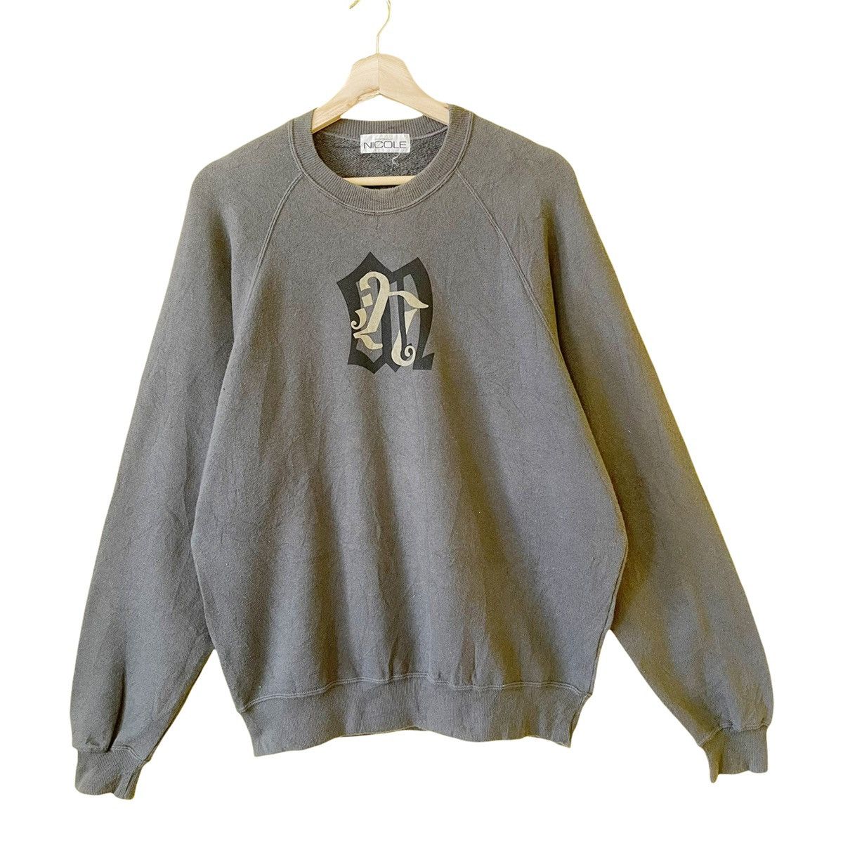 Japanese Brand Vintage Monsieur Nicole Big Logo Crewneck Sweatshirt Size M Size US M / EU 48-50 / 2 - 1 Thumbnail