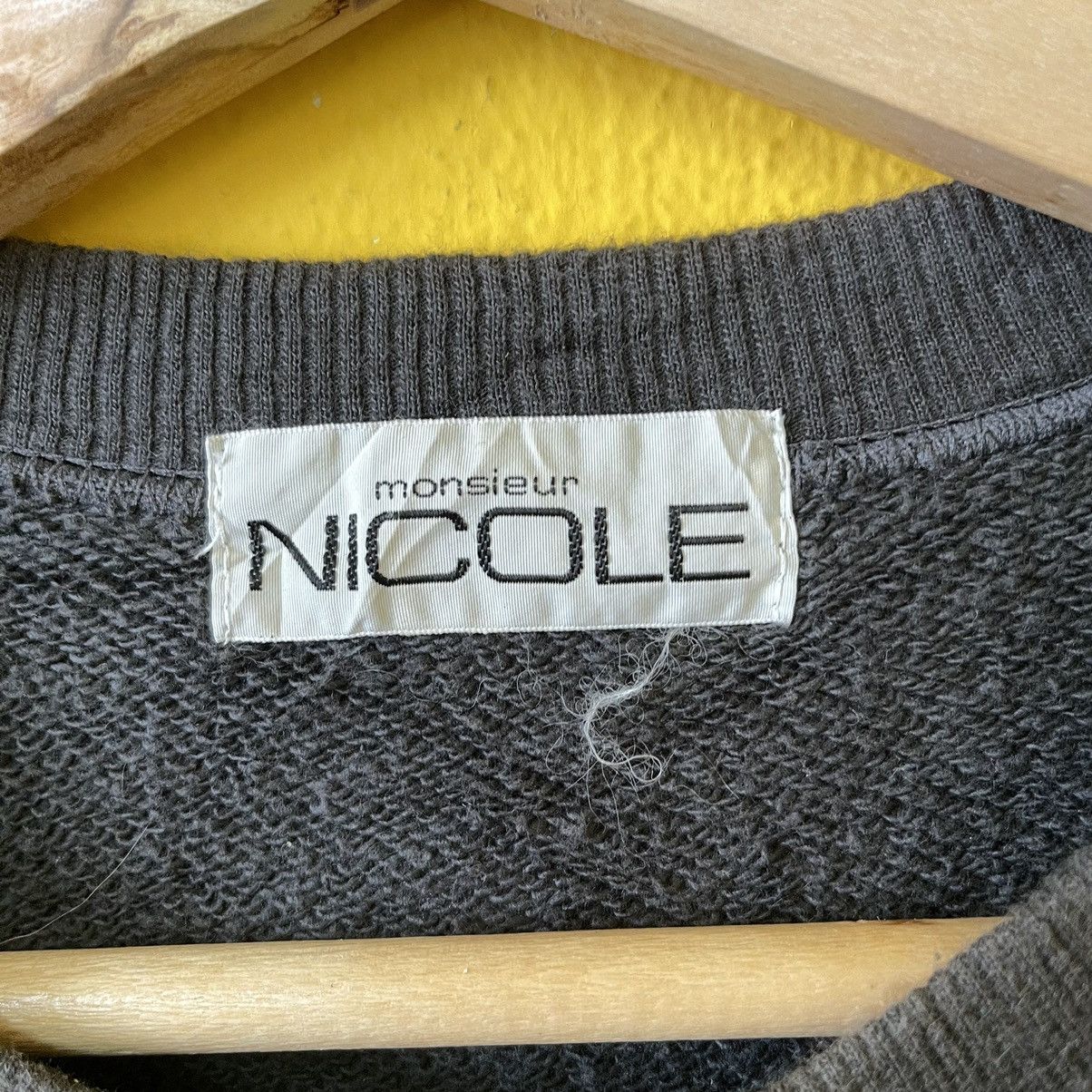 Japanese Brand Vintage Monsieur Nicole Big Logo Crewneck Sweatshirt Size M Size US M / EU 48-50 / 2 - 8 Thumbnail