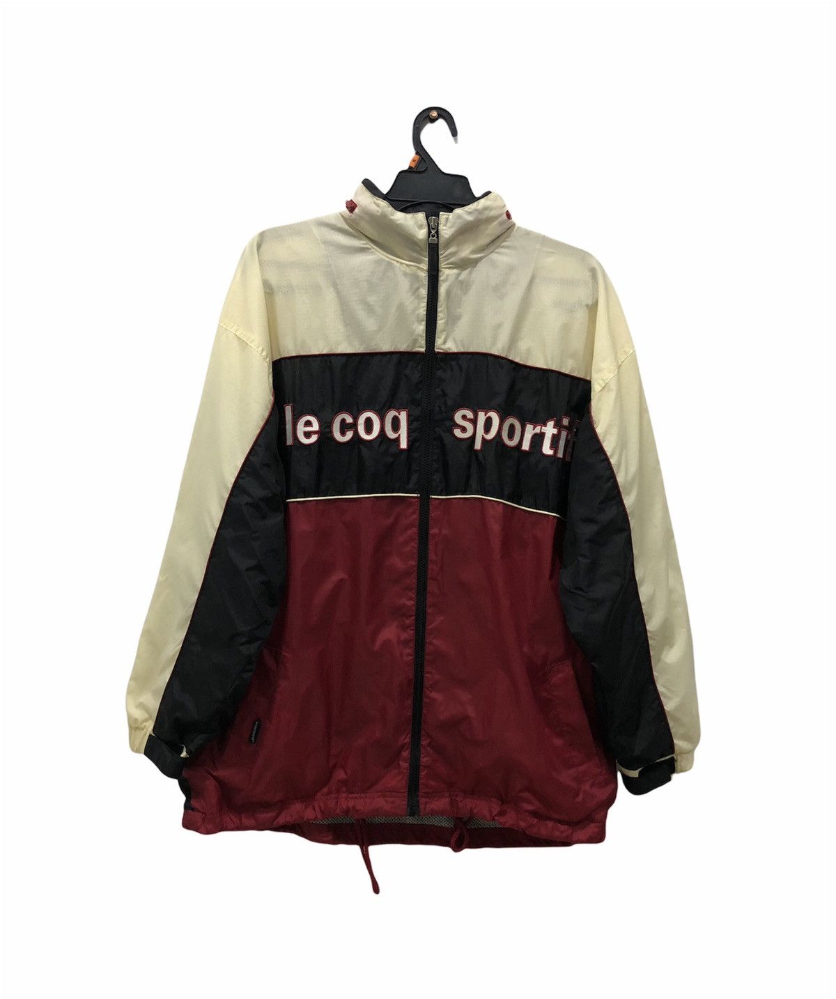 Le Coq Sportif vintage LECOQ SPORTIF Big Logo Spell Out Windbreaker Size US L / EU 52-54 / 3 - 1 Thumbnail