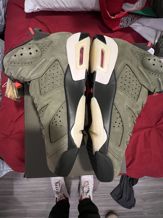 travis scott olive jordan 6