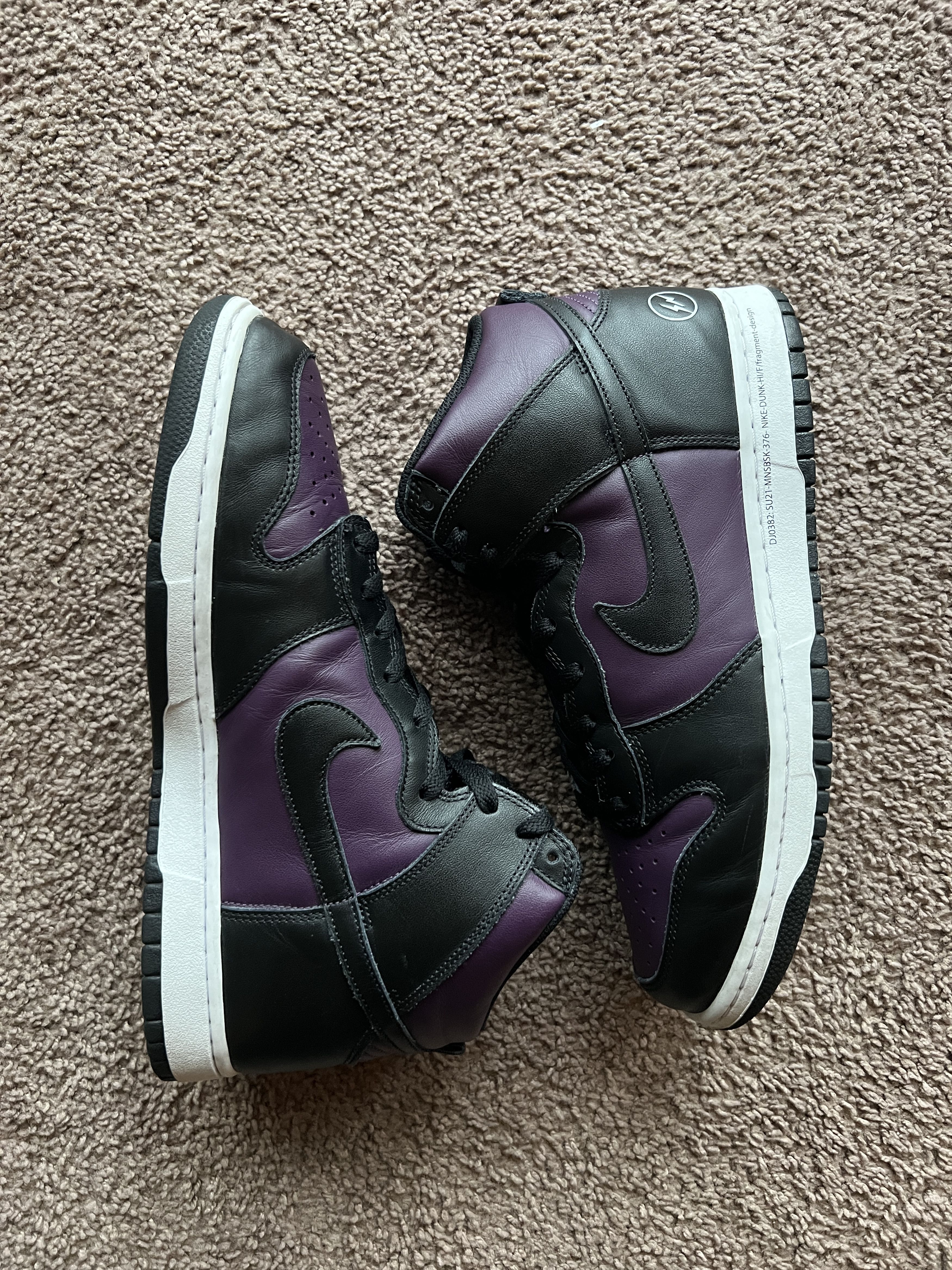 Fragment Design × Nike Nike Fragment Design Dunk High Size US 12 / EU 45 - 2 Thumbnail