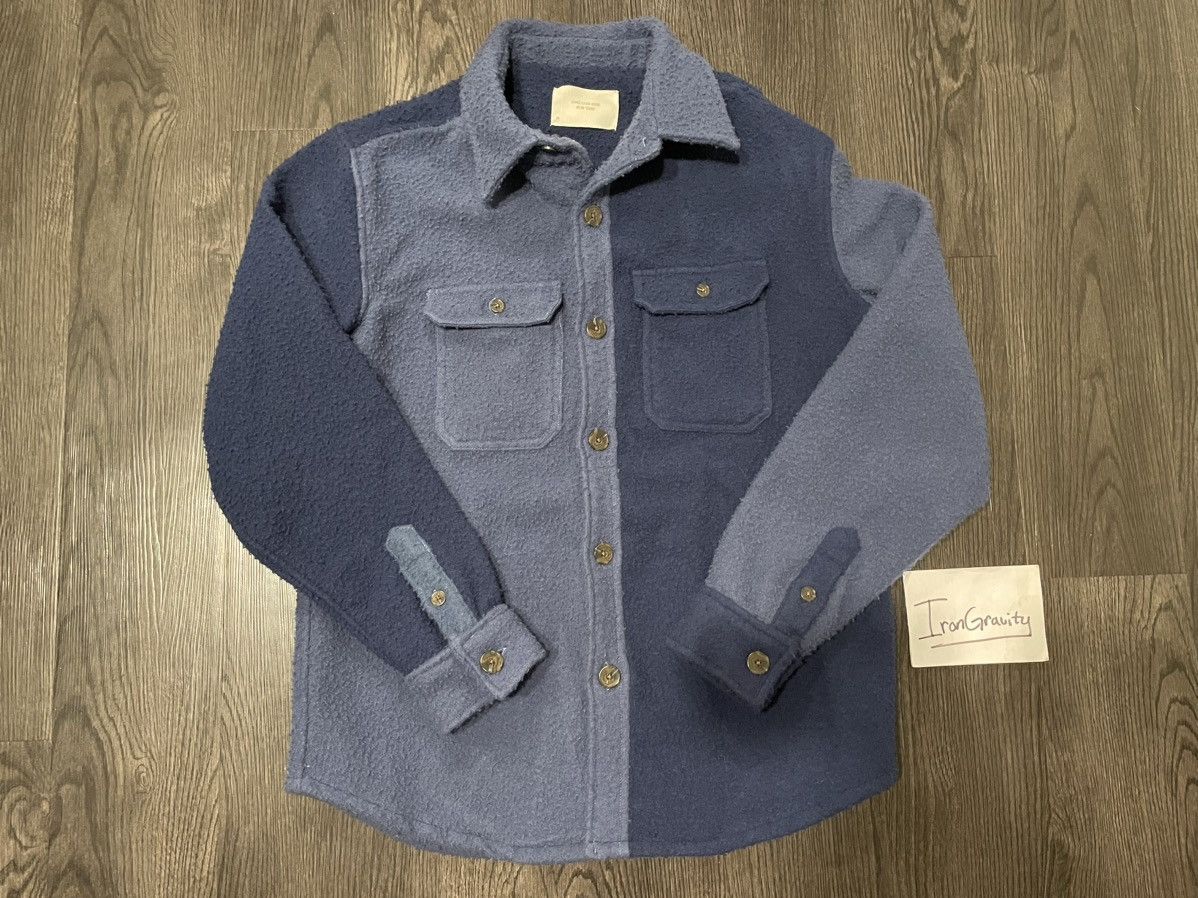 Aime Leon Dore ALD Casentino Wool Overshirt Size Medium Blue