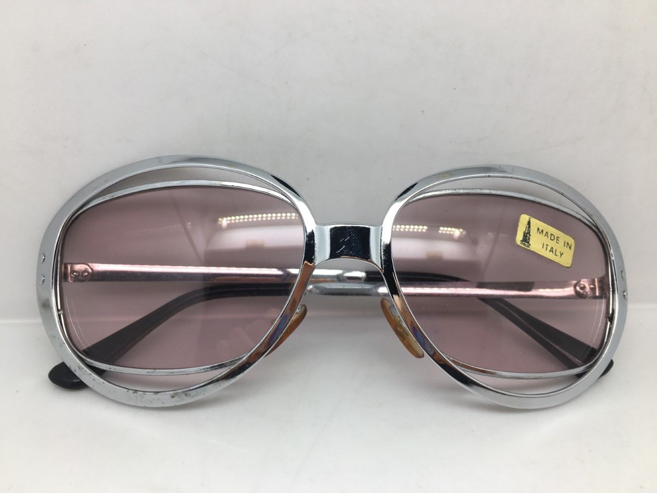 Vintage '66 MOD SPACE AGE OP ART ITALIA FENG SHUI SUNGLASSES Size ONE SIZE - 5 Thumbnail