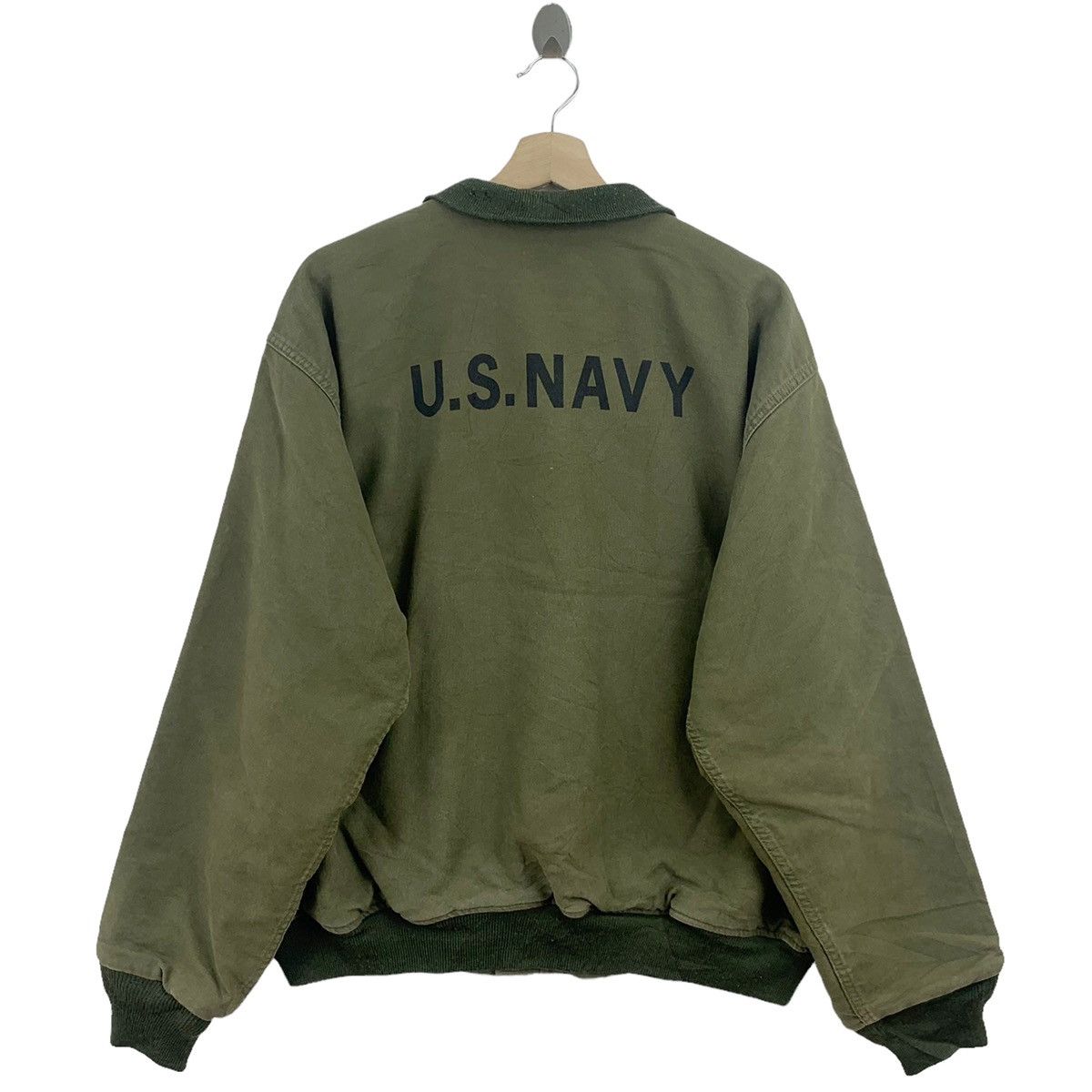 Other Vintage Houston U.S Navy Deck Bomber Jacket Size US L / EU 52-54 / 3 - 5 Thumbnail