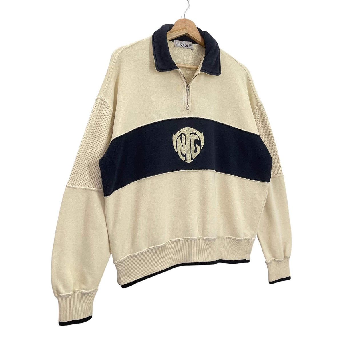 Designer × Vintage Vintage Monsieur Nicole Crewneck Sweatshirt Size US M / EU 48-50 / 2 - 2 Thumbnail