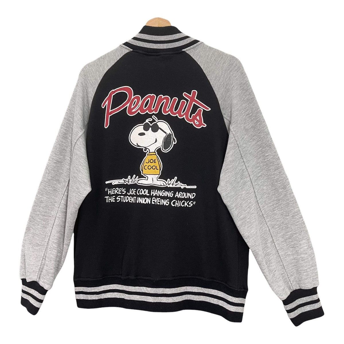 Japanese Brand × Peanuts × Universal Studios RARE!! Peanuts Big Logo Varsity Jacket Size M Size US M / EU 48-50 / 2 - 2 Thumbnail