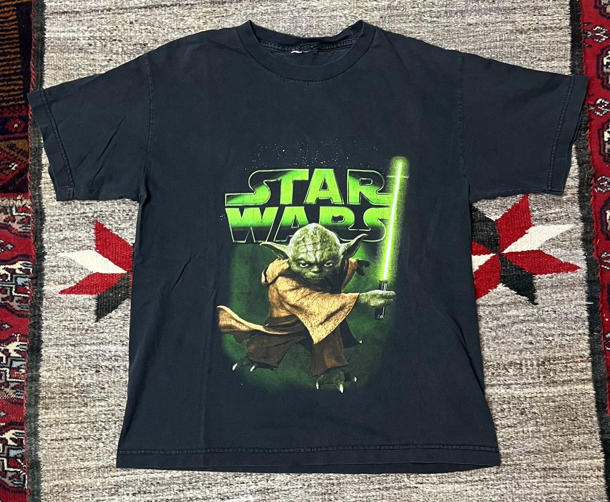 VINTAGE STAR WARS YODA GRAPHIC T SHIRT