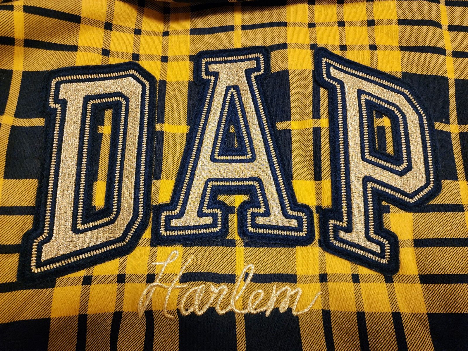 Dapper Dan × Gap GAP X DAP YELLOW PLAID HOODIE XL Size US XL / EU 56 / 4 - 4 Thumbnail
