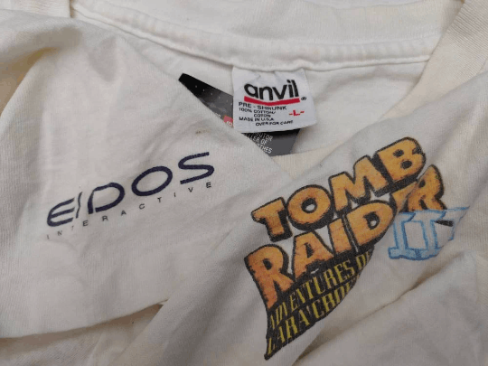 Vintage Rare! Vintage 90s Tomb Raider 3 Tshirt Games Movie Promo Size US L / EU 52-54 / 3 - 5 Thumbnail