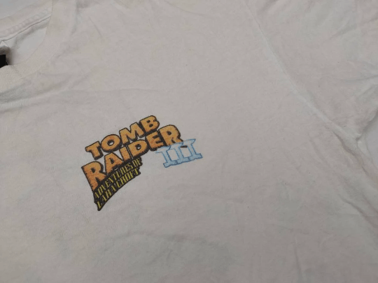 Vintage Rare! Vintage 90s Tomb Raider 3 Tshirt Games Movie Promo Size US L / EU 52-54 / 3 - 4 Thumbnail