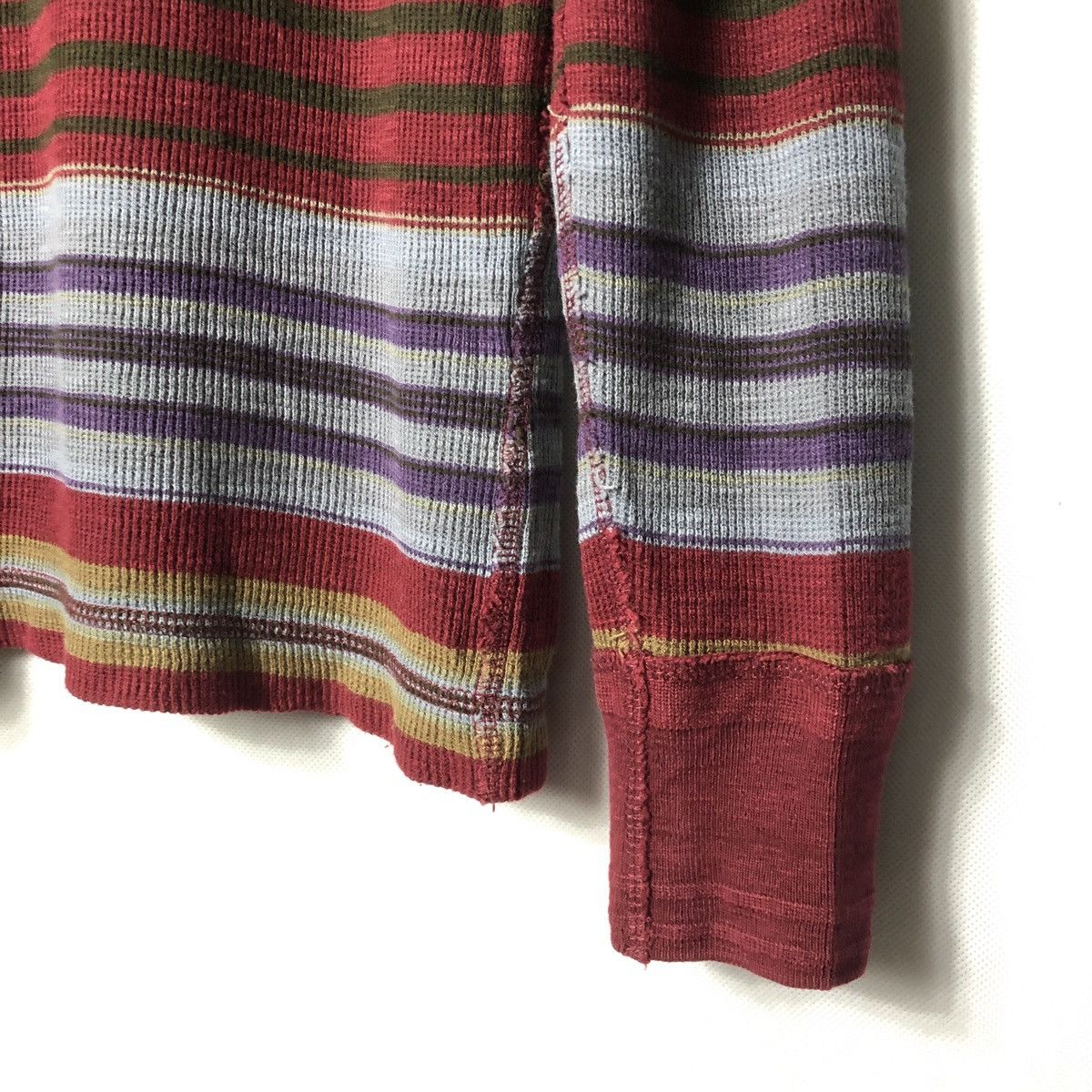 Polo Ralph Lauren × Ralph Lauren × Vintage Vintage Polo Ralph Lauren Henley Stripes Native Tshirt Size US S / EU 44-46 / 1 - 5 Thumbnail