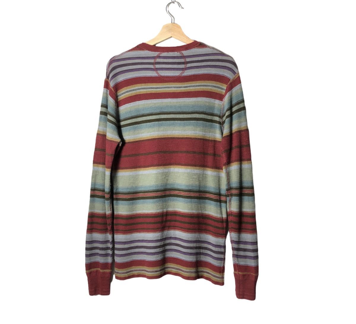 Polo Ralph Lauren × Ralph Lauren × Vintage Vintage Polo Ralph Lauren Henley Stripes Native Tshirt Size US S / EU 44-46 / 1 - 2 Thumbnail