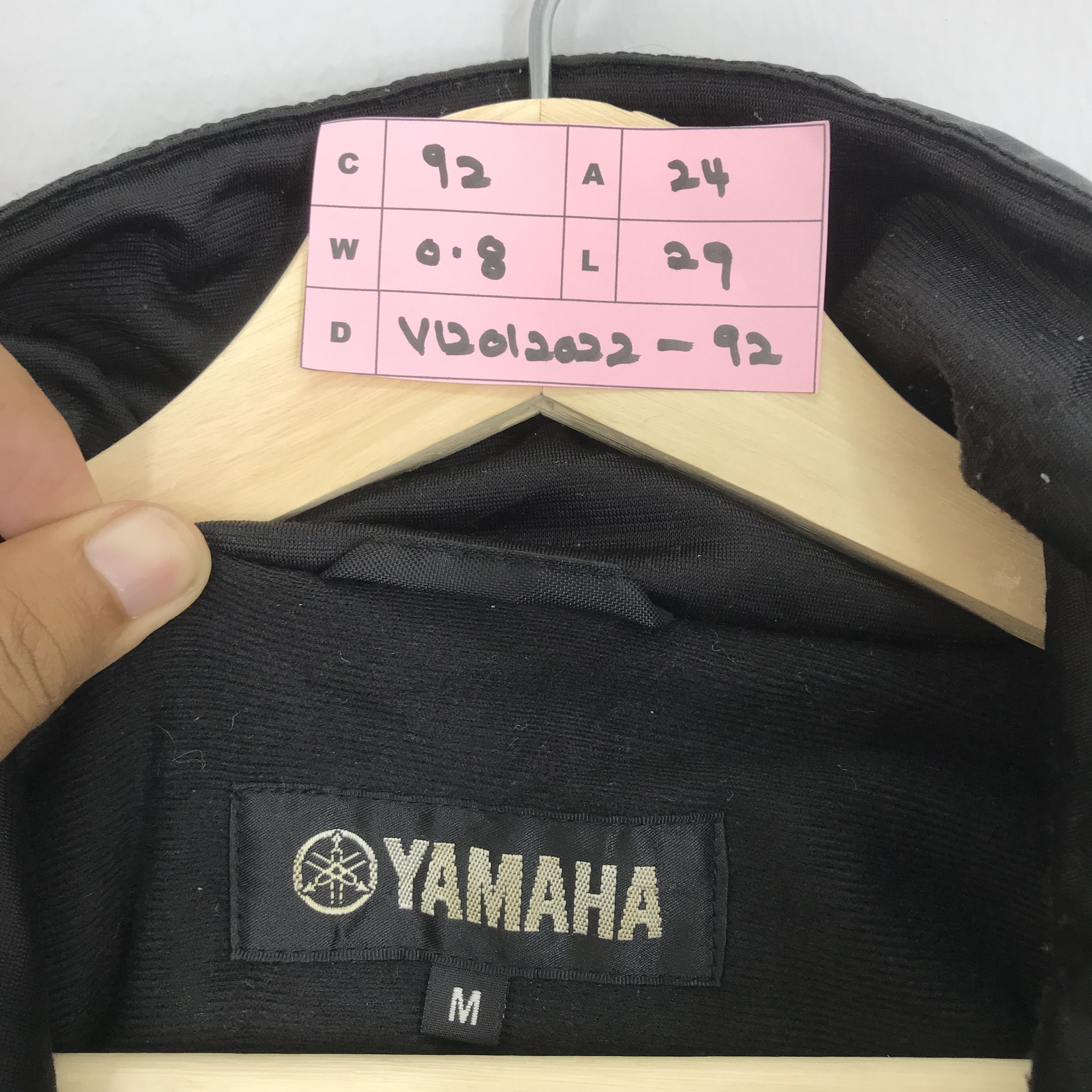 Yamaha 90s YAMAHA Black Motorcycle Bomber Jacket Zipper Size US M / EU 48-50 / 2 - 10 Thumbnail