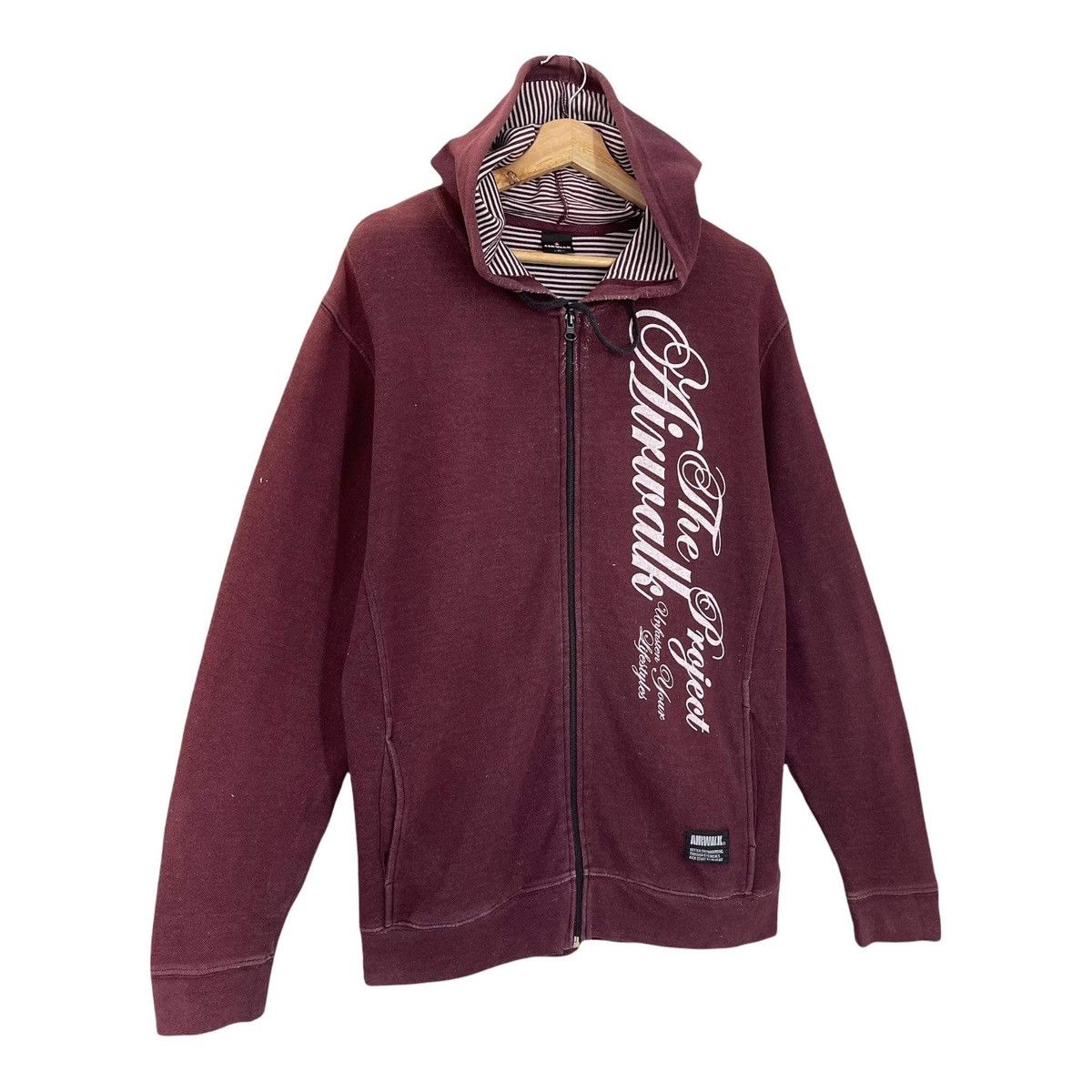 Airwalk Vintage Airwalk Big Logo Fullzip Hoodie Size M Size US M / EU 48-50 / 2 - 2 Thumbnail