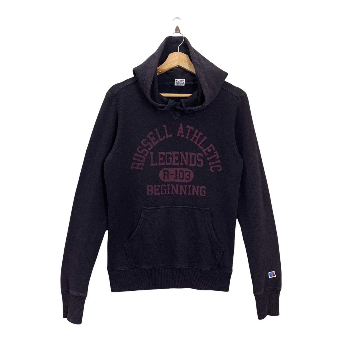 Russell Athletic × Vintage Vintage Russell Athletic Big Logo Pullover Hoodies Size S Size US S / EU 44-46 / 1 - 1 Thumbnail