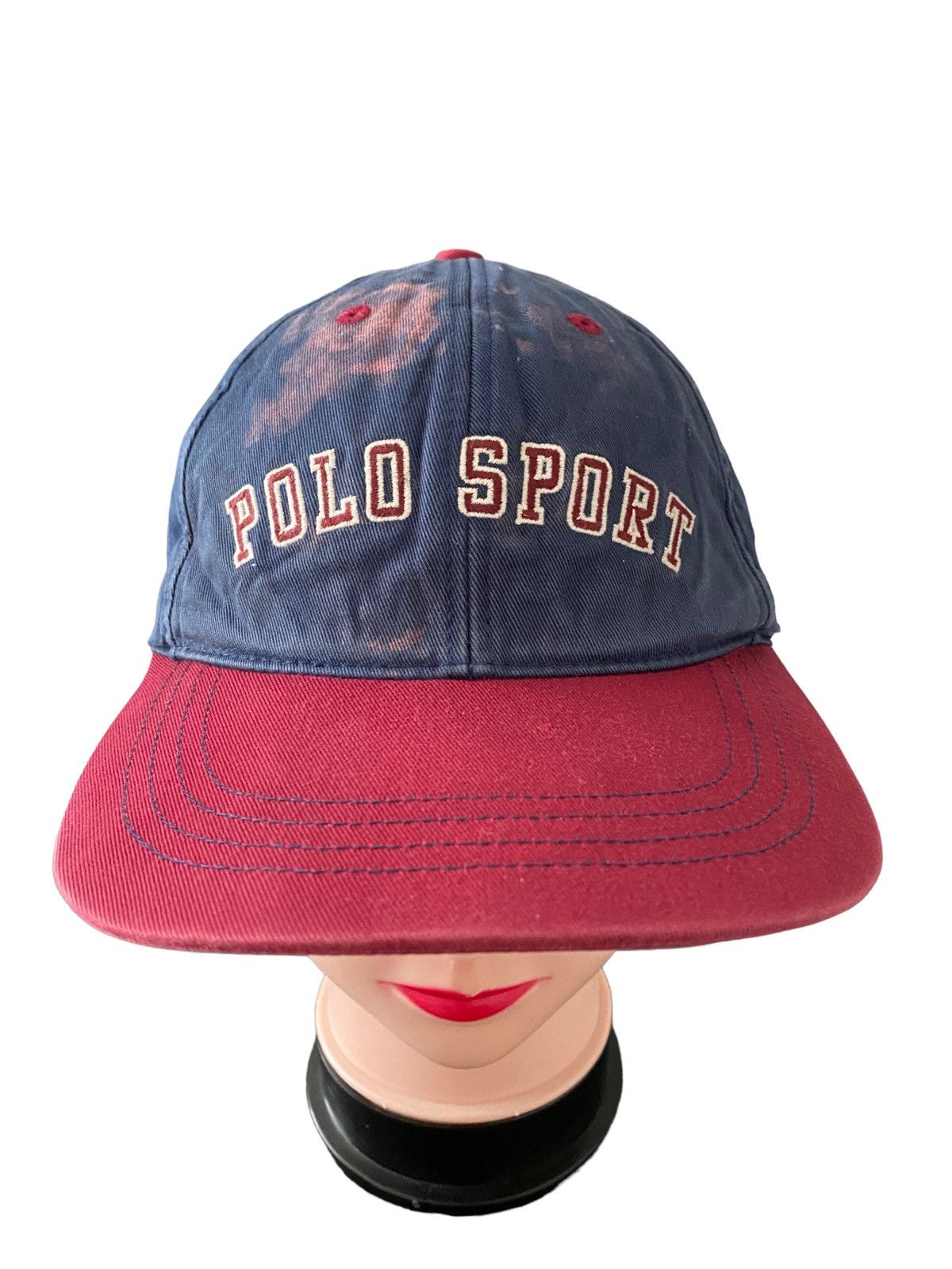 Polo Ralph Lauren Vintage Sunfaded Polo Sport 01 Cap Design Acid wash Size ONE SIZE - 9 Thumbnail